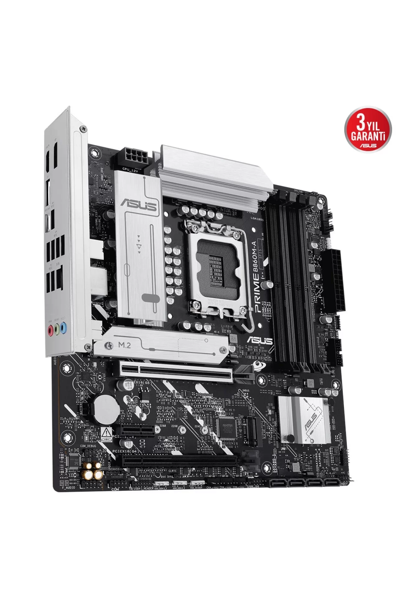 Asus Prime B860M-A-CSM 8666MHz (OC) DDR5 Soket LGA1851 M.2 HDMI DP mATX Anakart