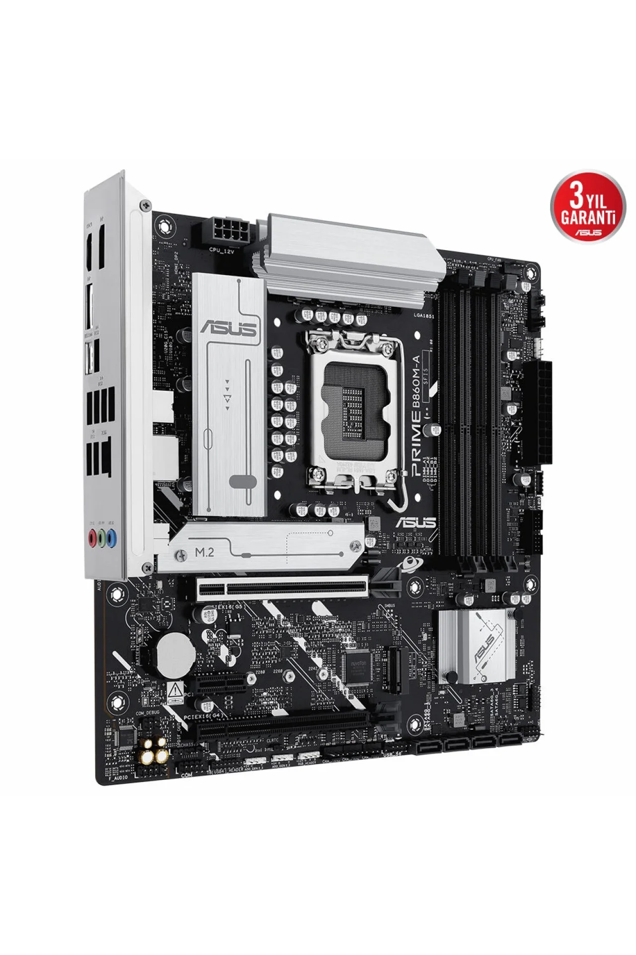 Asus Prime B860M-A-CSM 8666MHz (OC) DDR5 Soket LGA1851 M.2 HDMI DP mATX Anakart