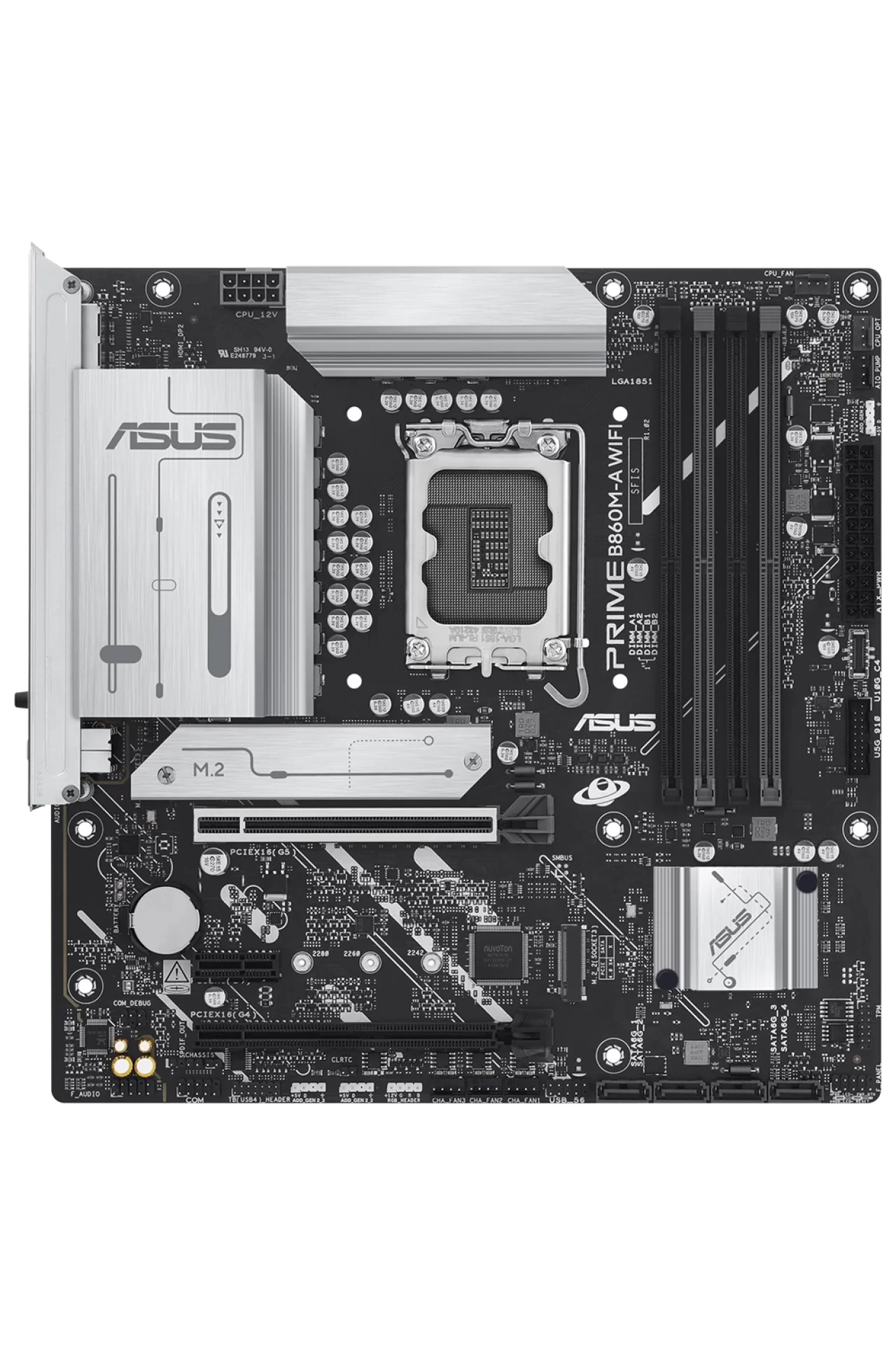 Asus Prime B860M-A WiFi 8666MHz (OC) DDR5 Soket LGA1851 M.2 HDMI DP mATX Anakart
