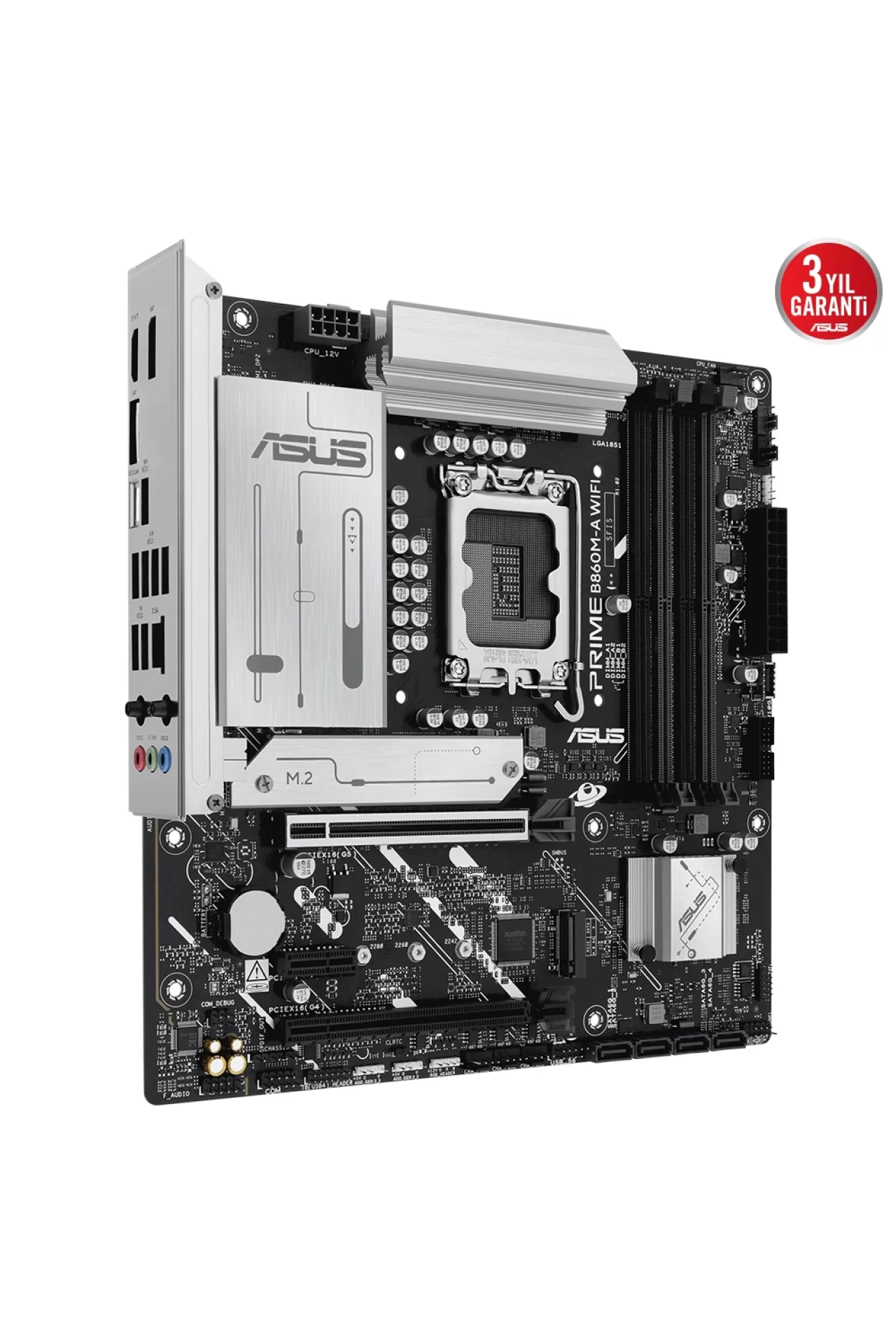 Asus Prime B860M-A WiFi 8666MHz (OC) DDR5 Soket LGA1851 M.2 HDMI DP mATX Anakart