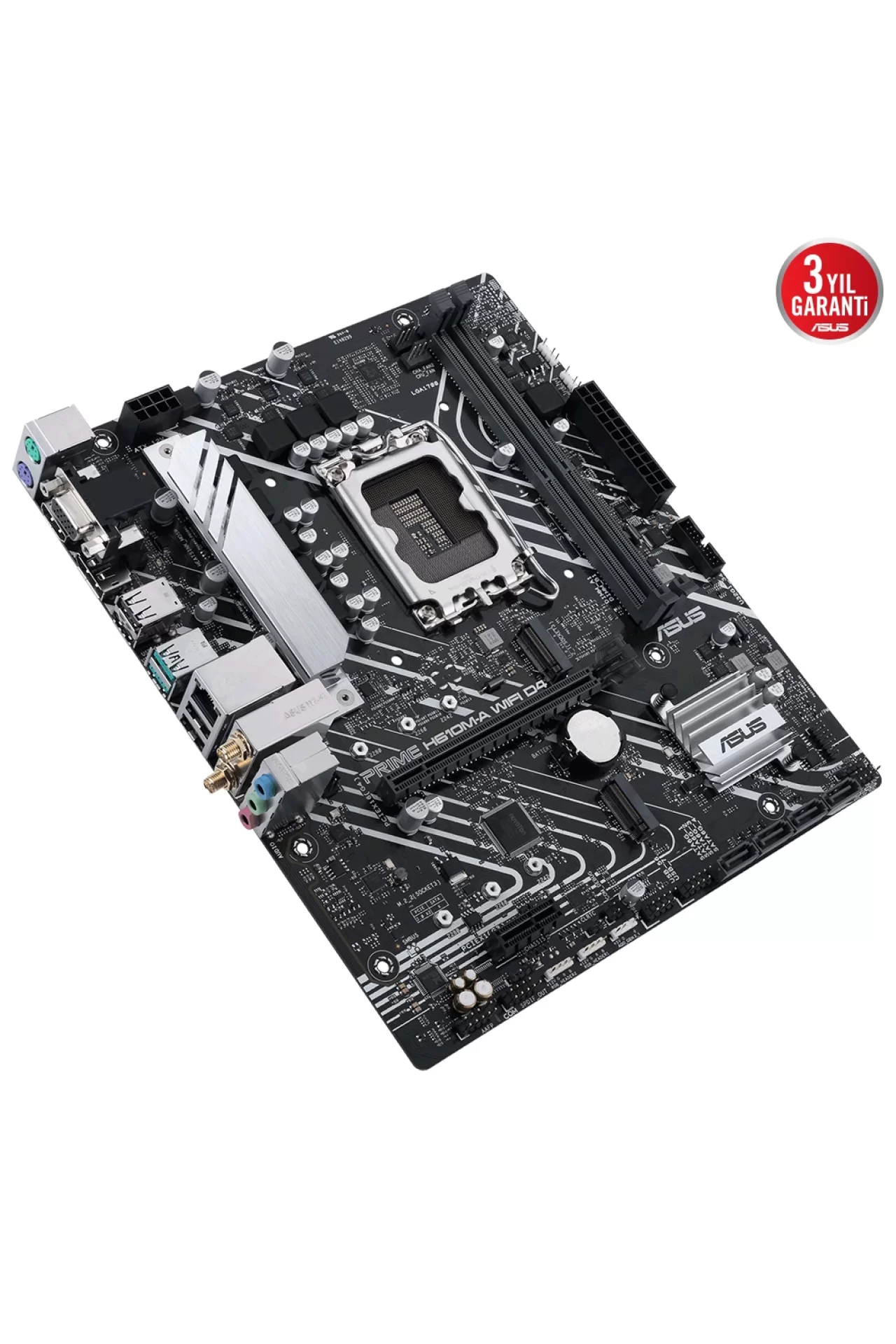 Asus Prime H610M-A WIFI D4 3200MHz DDR4 Soket 1700 M.2 HDMI DP VGA mATX Anakart