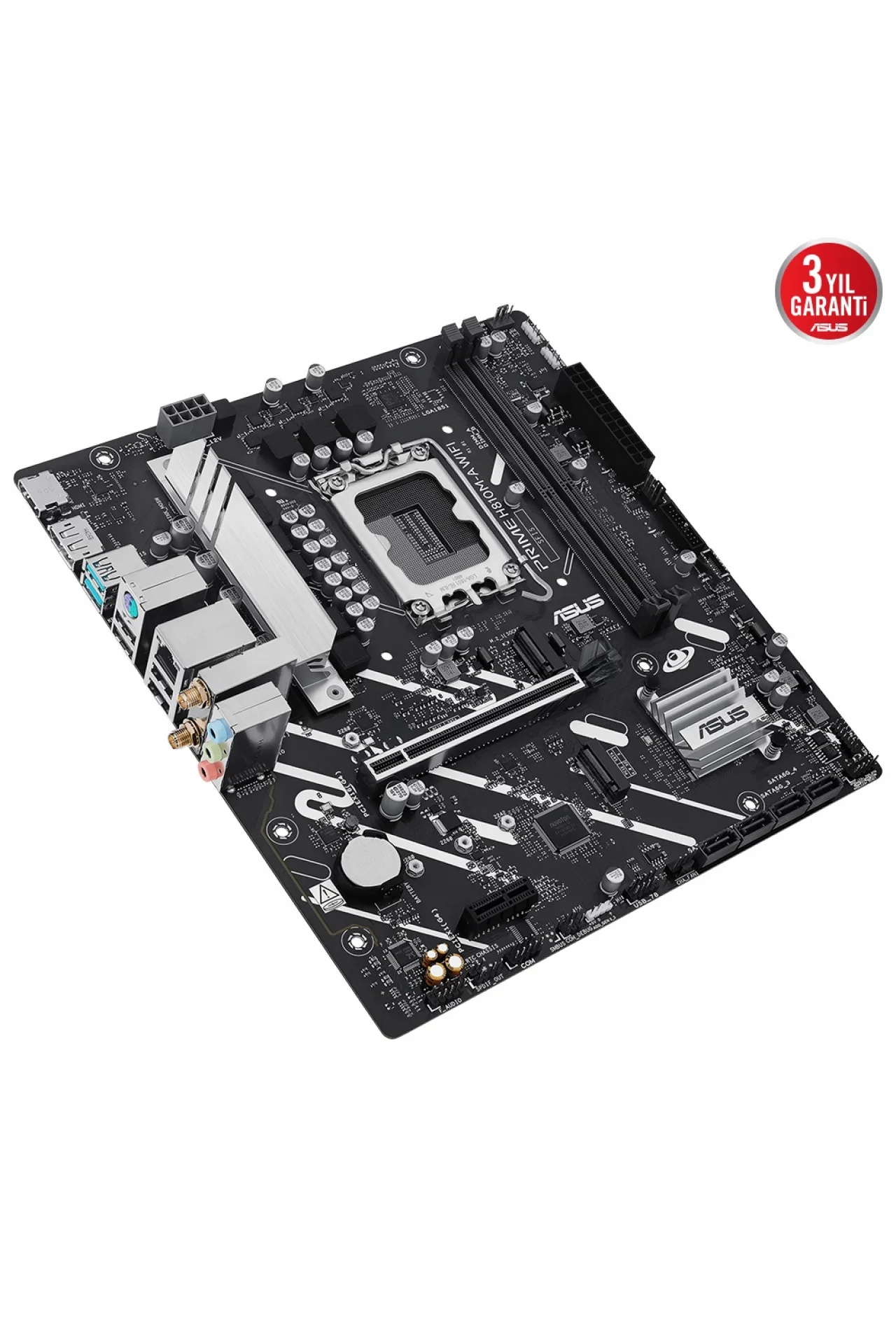 Asus Prime H810M-A WiFi 6400MHz DDR5 Soket LGA1851 M.2 HDMI DP mATX Anakart