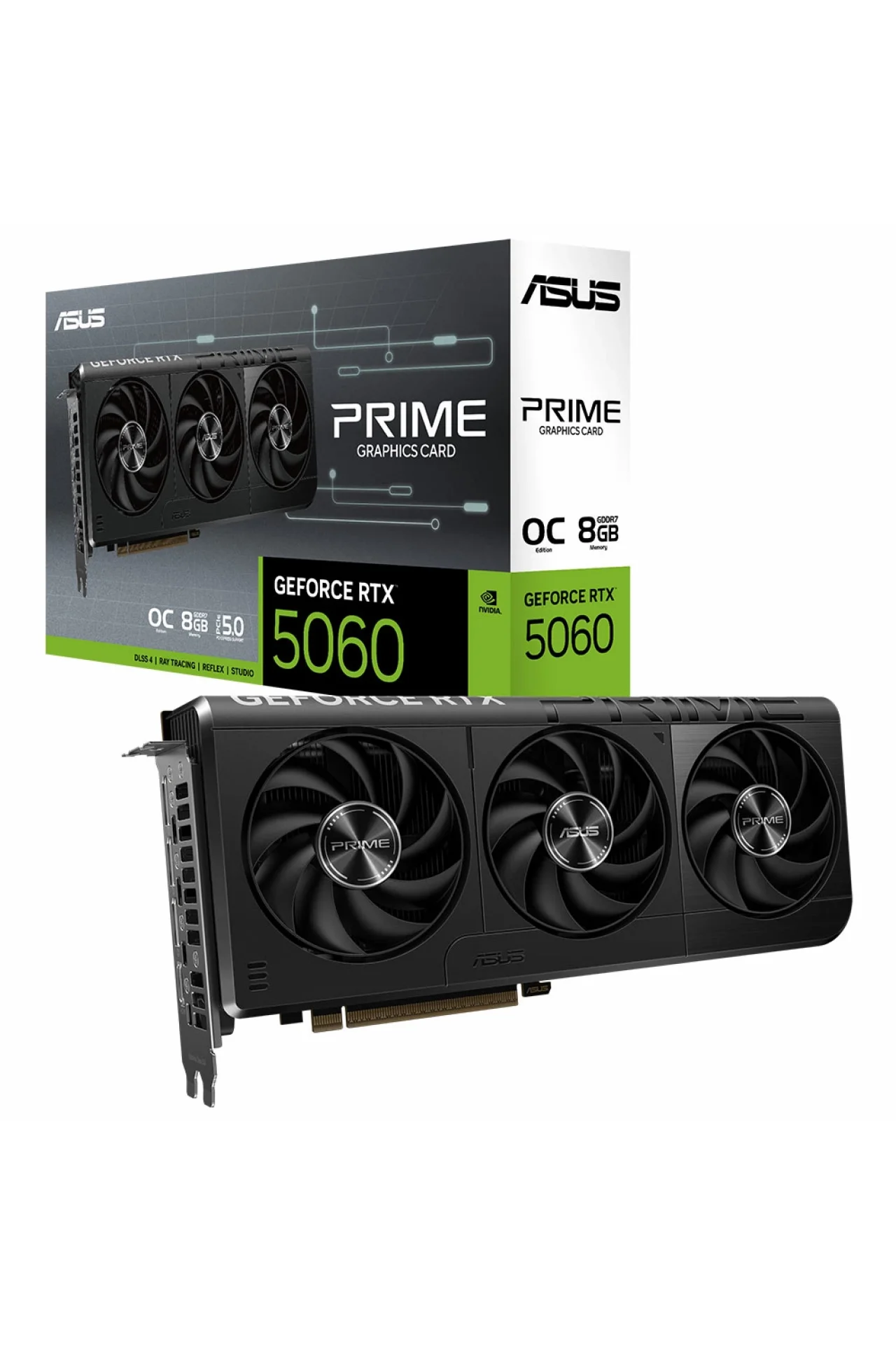 Asus Prime GeForce RTX 5060 OC 8GB GDDR7 128 Bit DLSS 4 Ekran Kartı