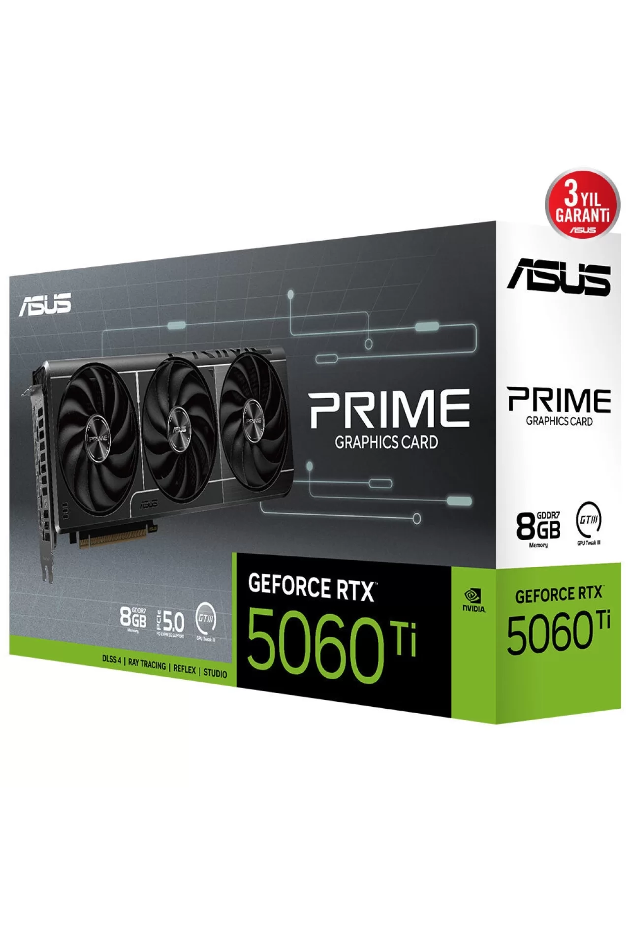Asus Prime RTX 5060 Ti OC 8GB Ekran Kartı