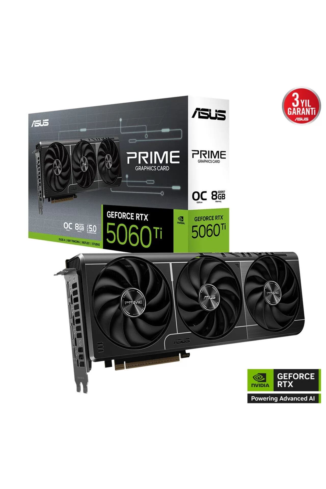Asus Prime RTX 5060 Ti OC 8GB Ekran Kartı
