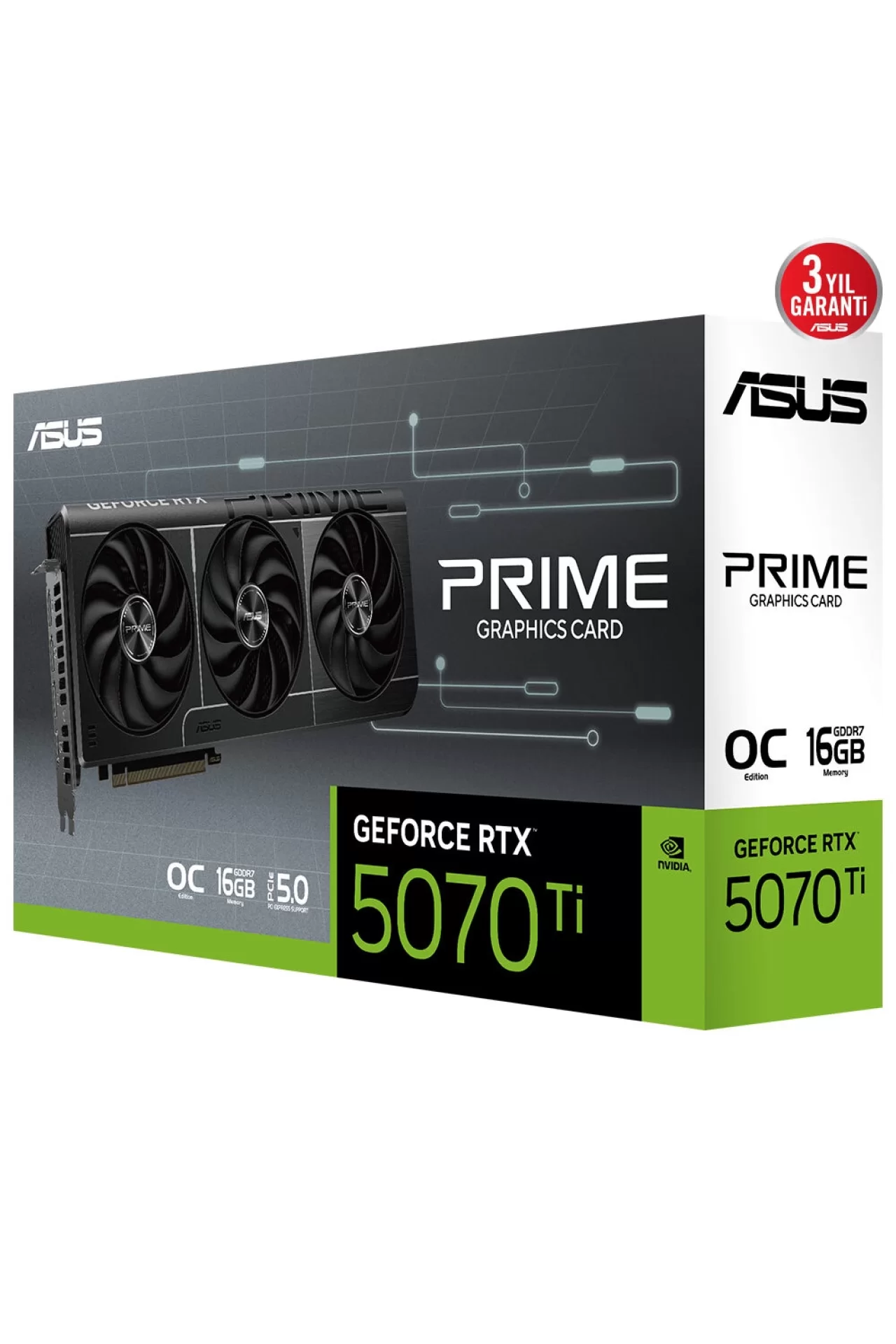Asus Prime RTX5070TI O16G RTX 5070 16GB OC Ekran Kartı