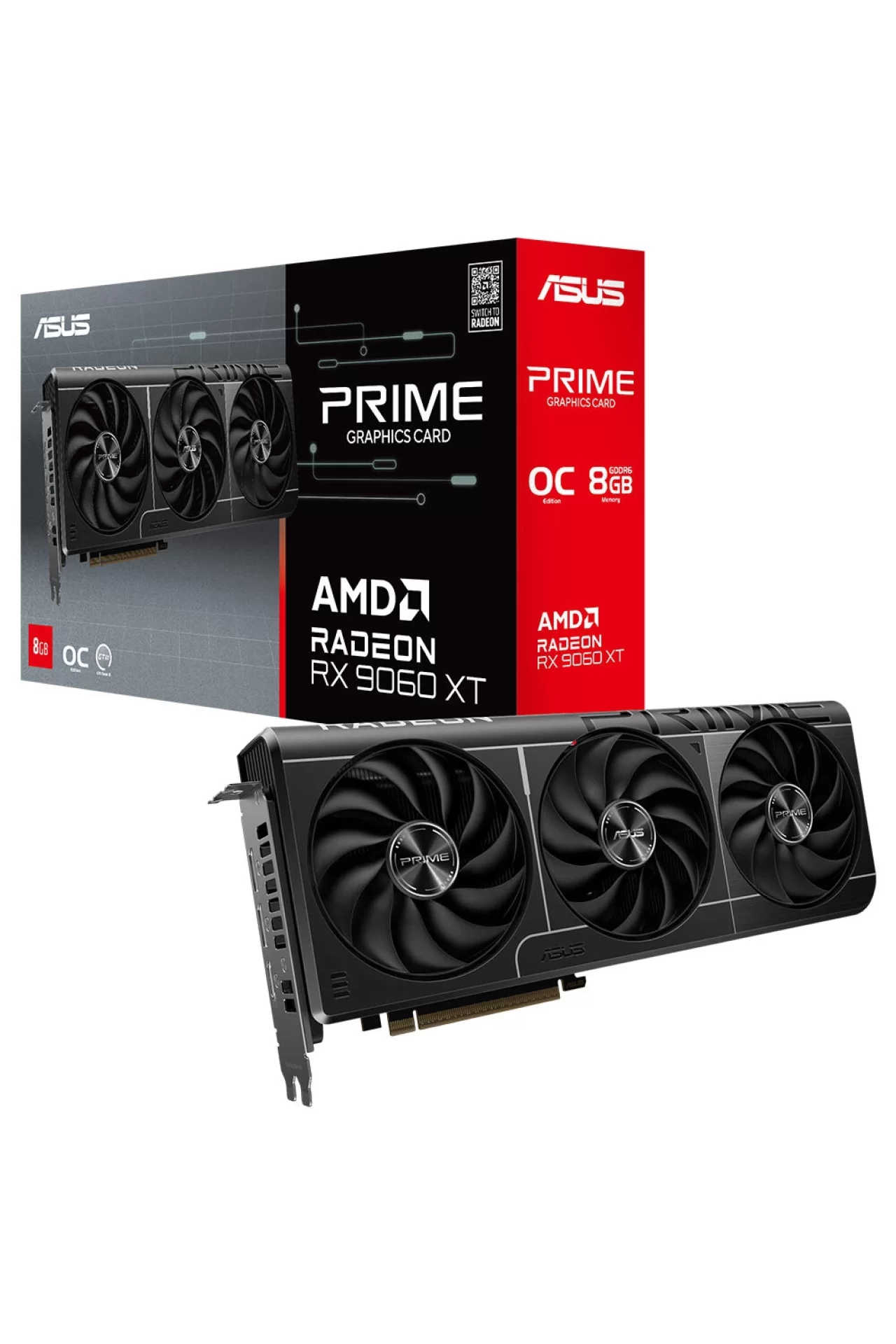 Asus Prime Radeon RX 9060 XT OC 8GB Ekran Kartı