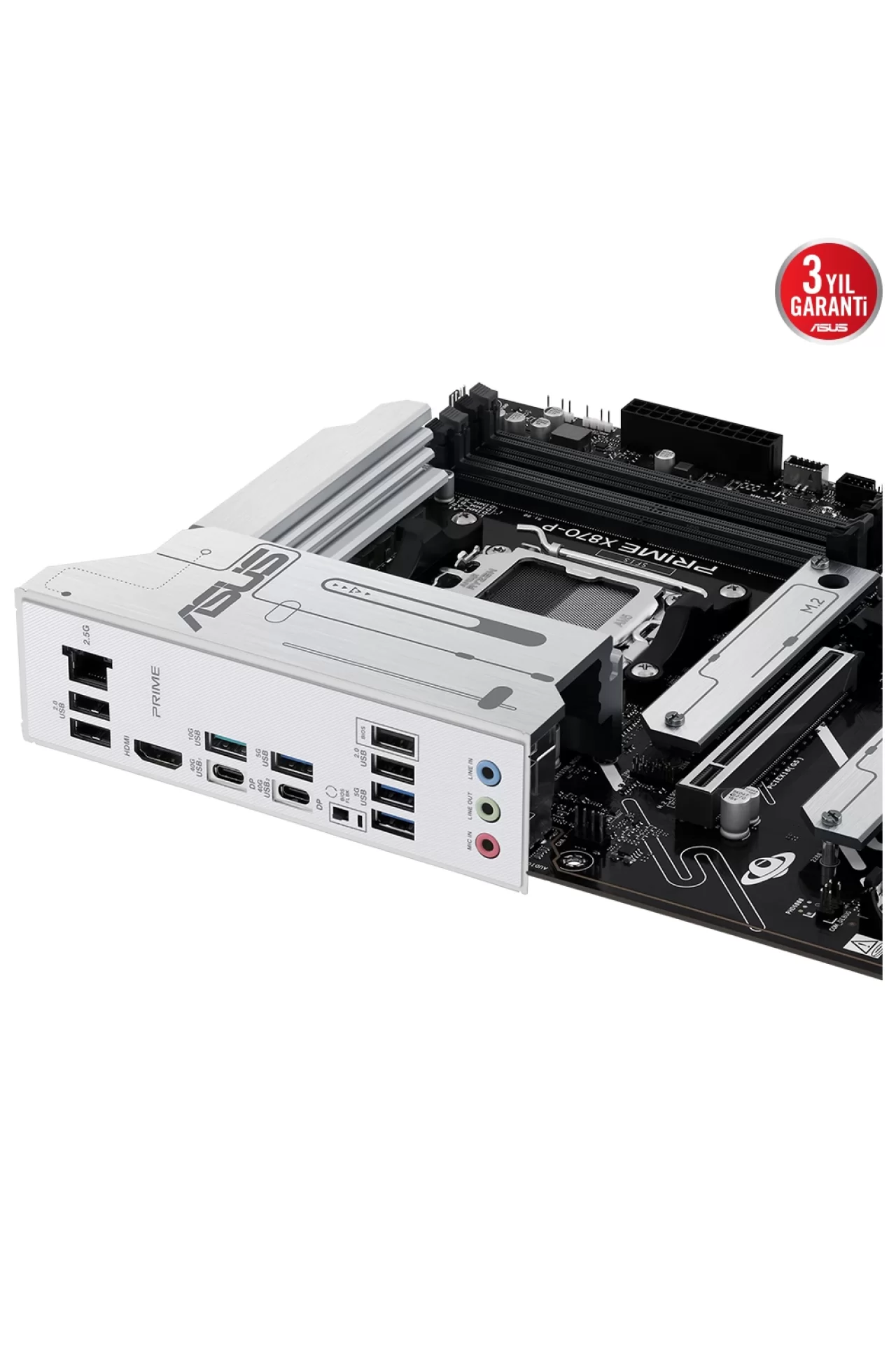Asus Prime X870-P 8000MHz(OC) DDR5 Soket AM5 M.2 HDMI ATX Anakart