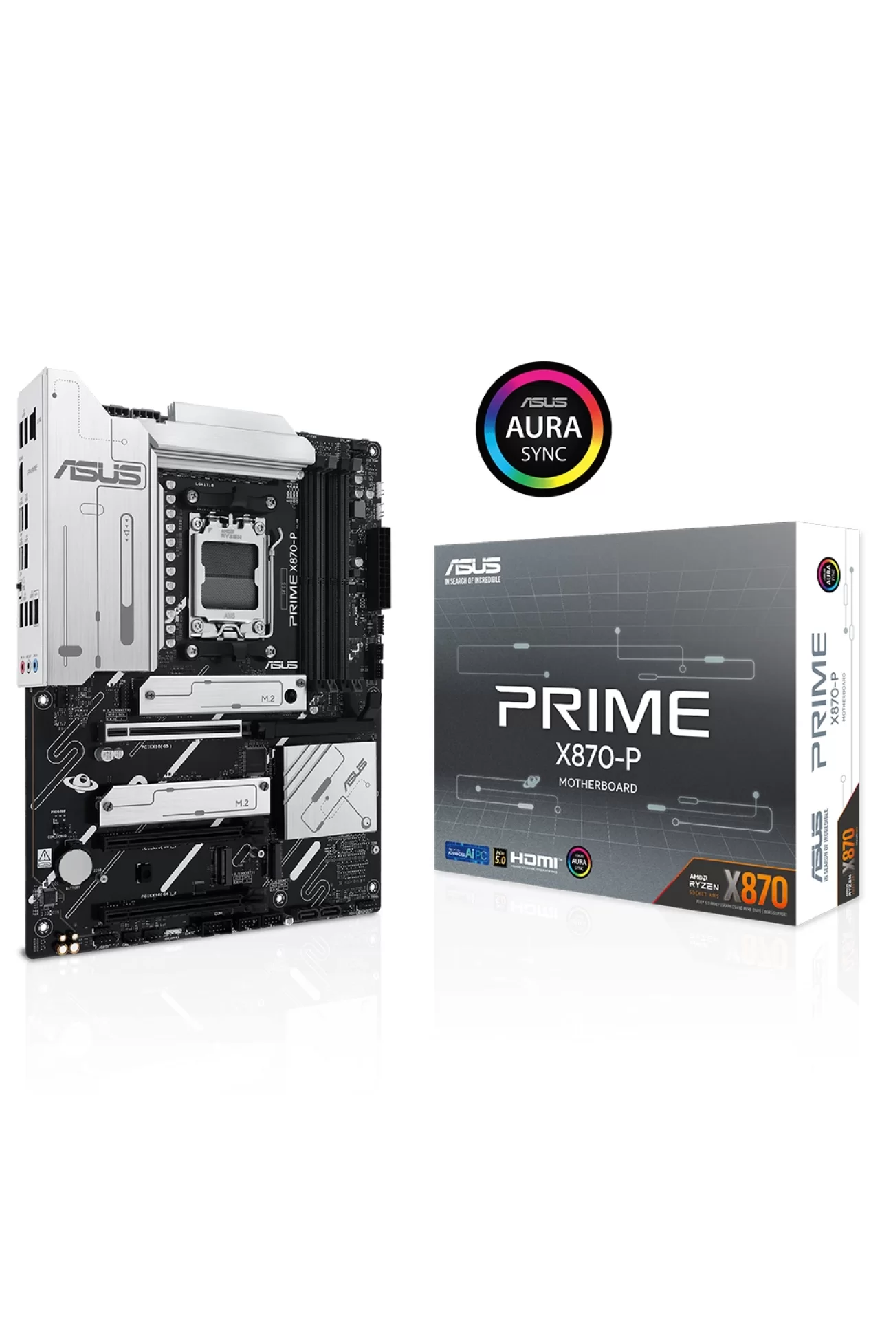 Asus Prime X870-P 8000MHz(OC) DDR5 Soket AM5 M.2 HDMI ATX Anakart