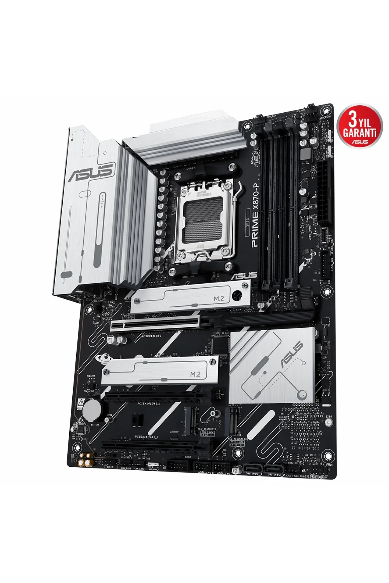 Asus Prime X870-P 8000MHz(OC) DDR5 Soket AM5 M.2 HDMI ATX Anakart