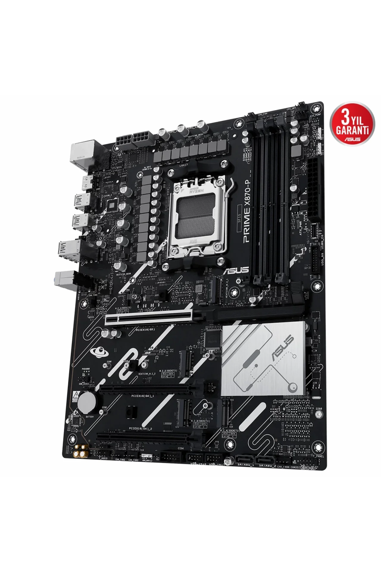 Asus Prime X870-P 8000MHz(OC) DDR5 Soket AM5 M.2 HDMI ATX Anakart