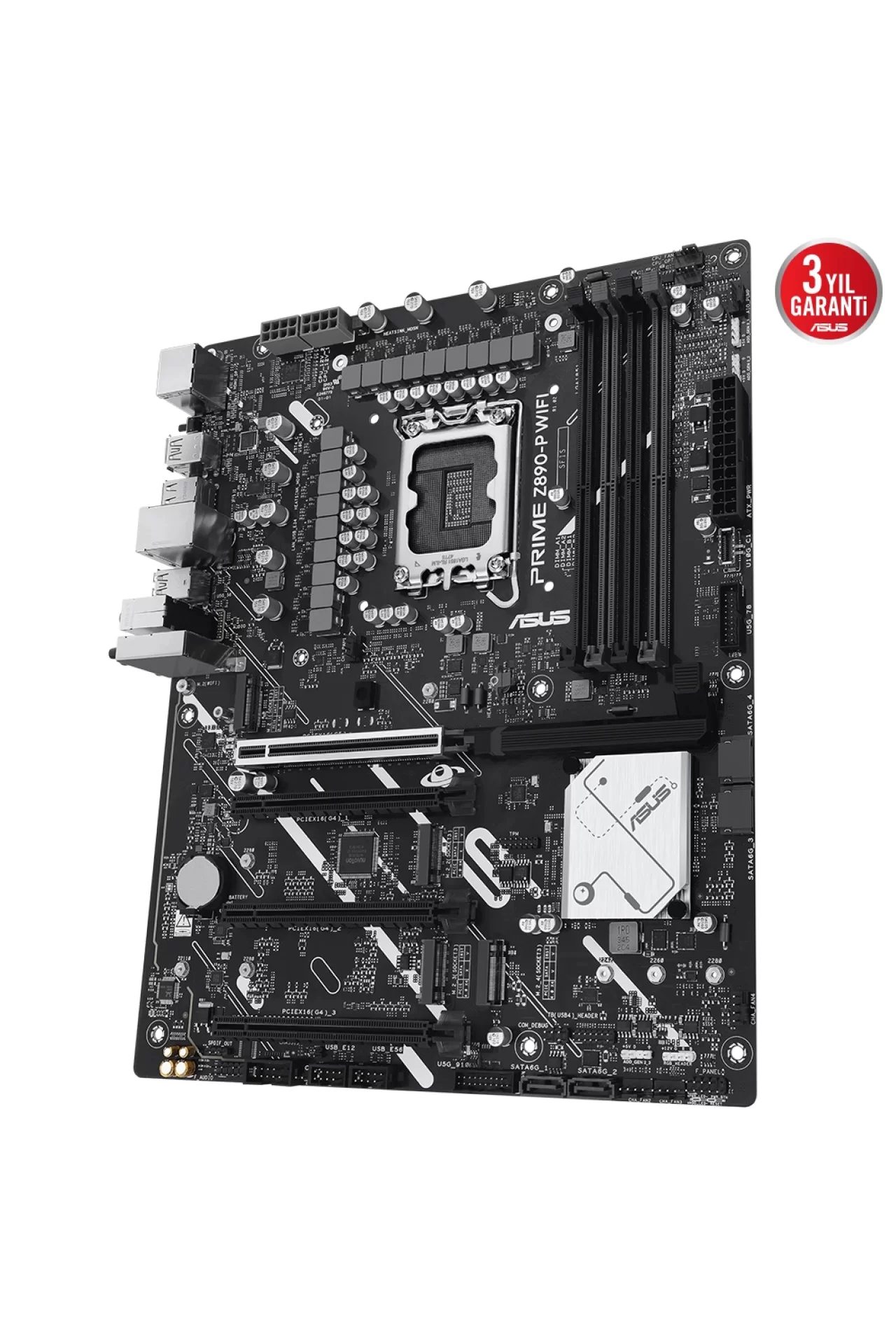 Asus Prime Z890-P WiFi 8400 MHz (OC) DDR5 Soket LGA1851 M.2 HDMI DP ATX Anakart