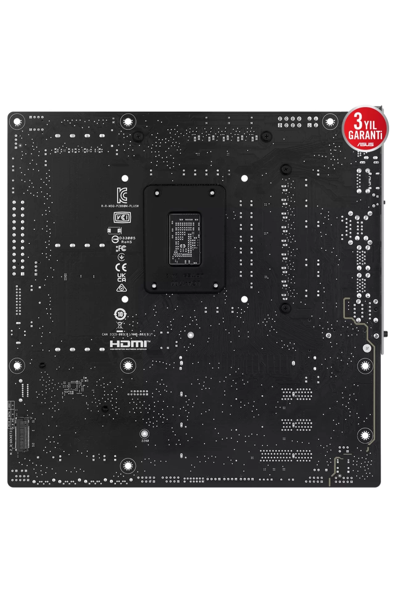 Asus Prime Z890M-Plus WiFi 8400MHz (OC) DDR5 Soket LGA1851 M.2 HDMI DP mATX Anakart
