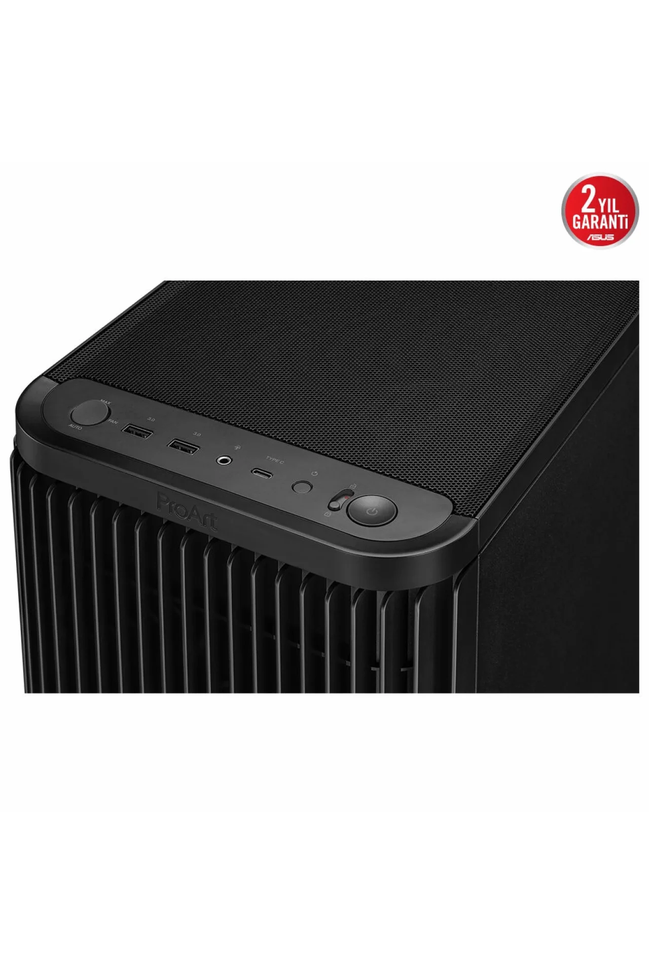 Asus ProArt PA401 Wood Edition Metal Panel Siyah USB 3.2 Mid Tower ATX Gaming Kasa