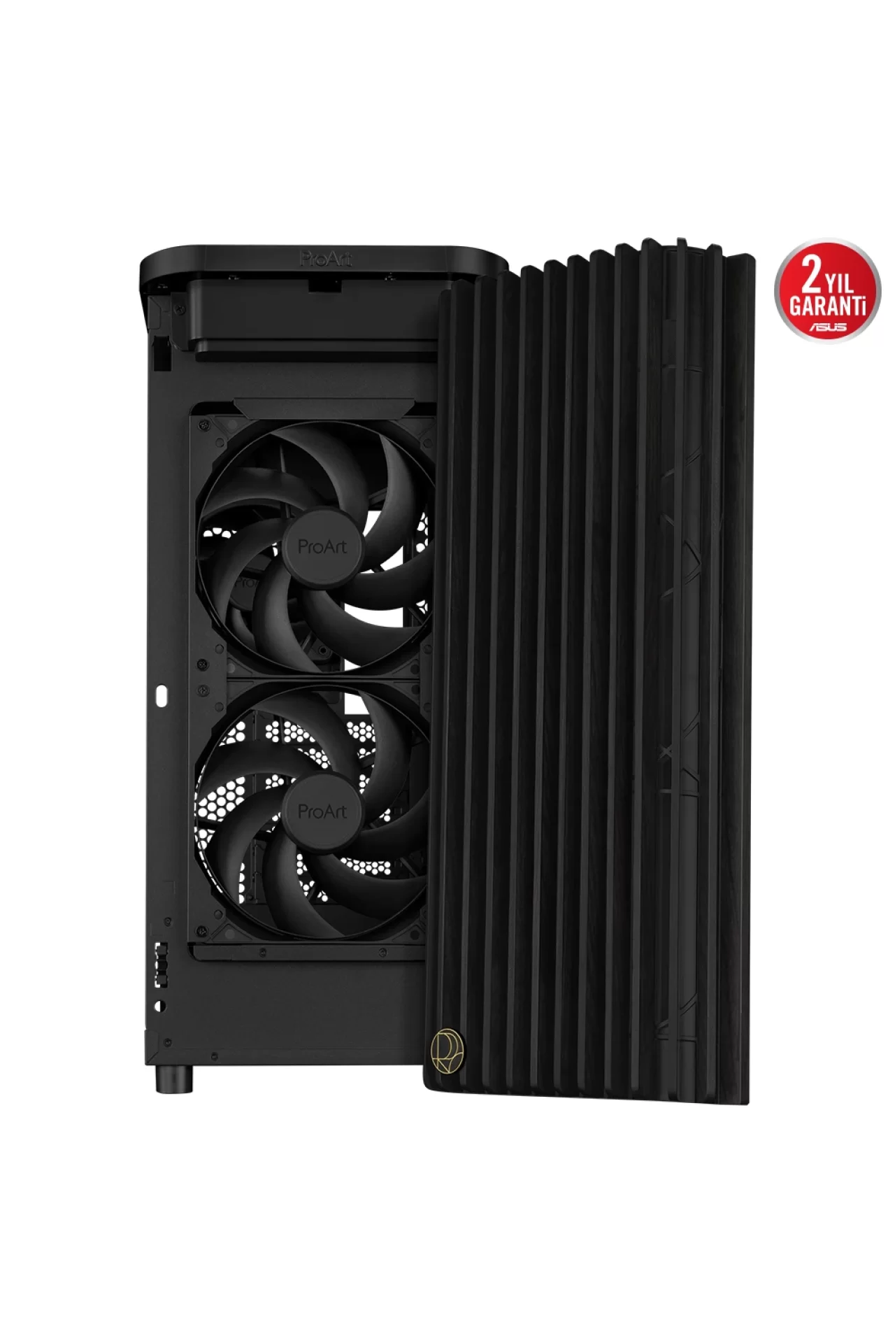 Asus ProArt PA401 Wood Edition Metal Panel Siyah USB 3.2 Mid Tower ATX Gaming Kasa