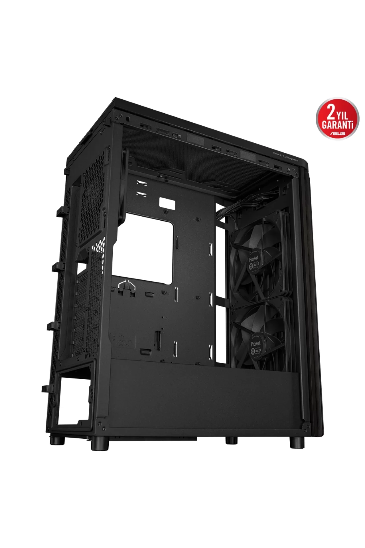 Asus ProArt PA401 Wood Edition Metal Panel Siyah USB 3.2 Mid Tower ATX Gaming Kasa