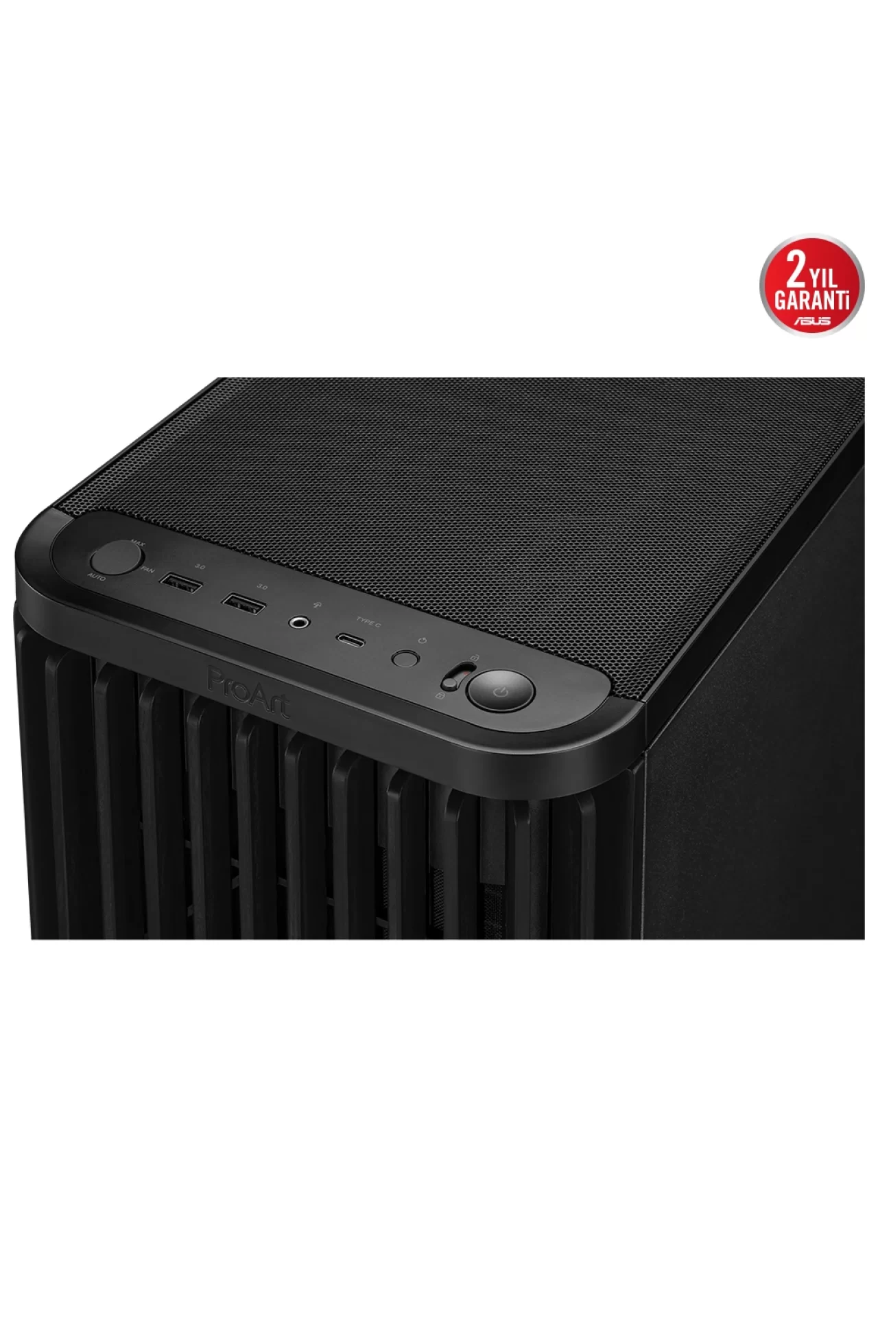 Asus ProArt PA401 Wood Edition Metal Panel Siyah USB 3.2 Mid Tower ATX Gaming Kasa