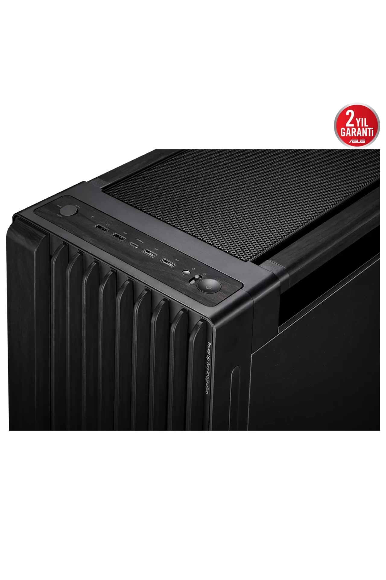 Asus ProArt PA602 Wood Edition Metal Panel USB 3.2 Mid Tower E-ATX Siyah Kasa