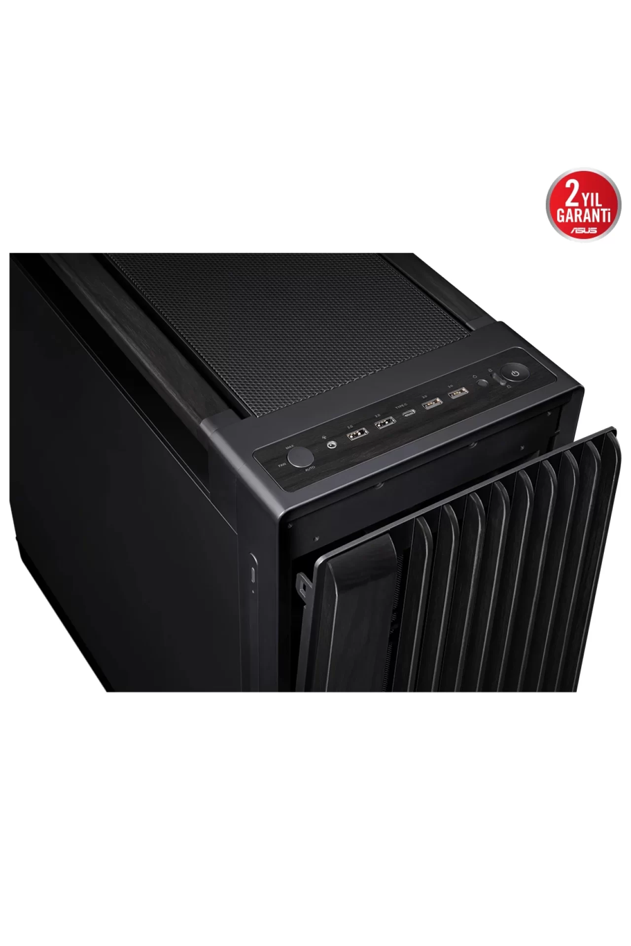Asus ProArt PA602 Wood Edition Metal Panel USB 3.2 Mid Tower E-ATX Siyah Kasa