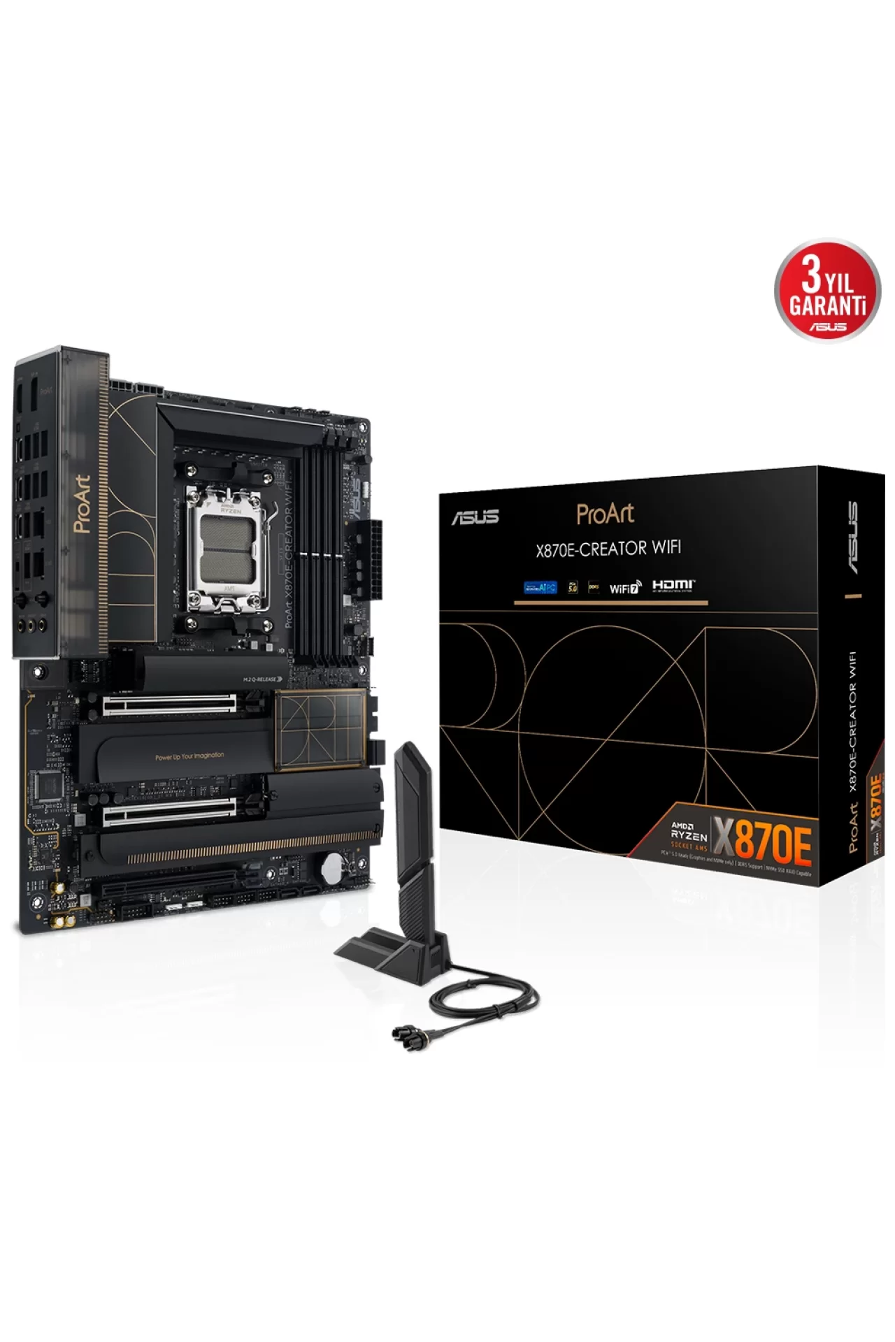 Asus ProArt X870E-Creator WiFi DDR5 Soket AM5 M.2 HDMI ATX Anakart