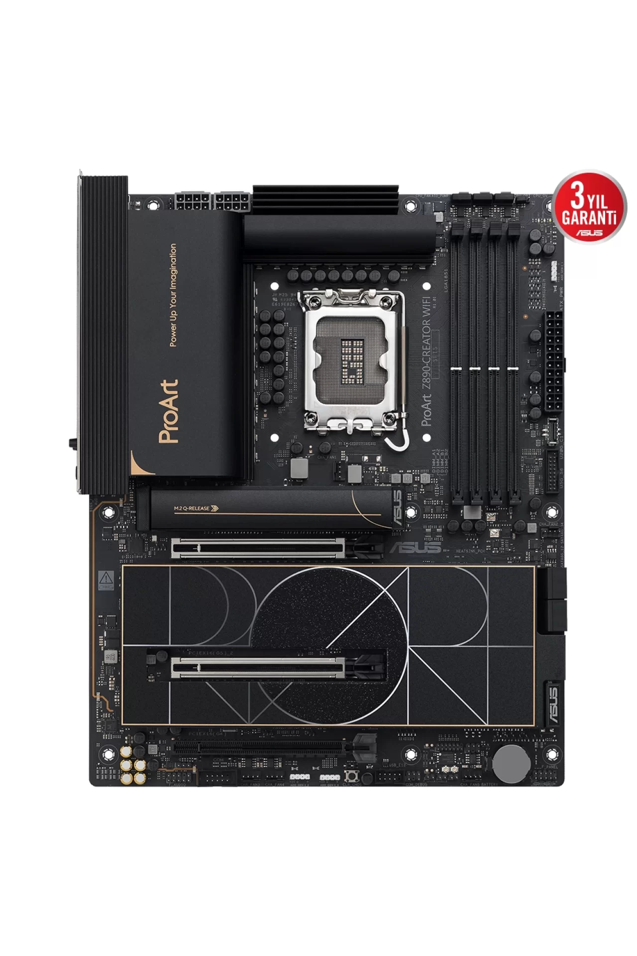 Asus ProArt Z890-Creator WiFi 8600MHz (OC) DDR5 Soket LGA1851 M.2 ATX Anakart
