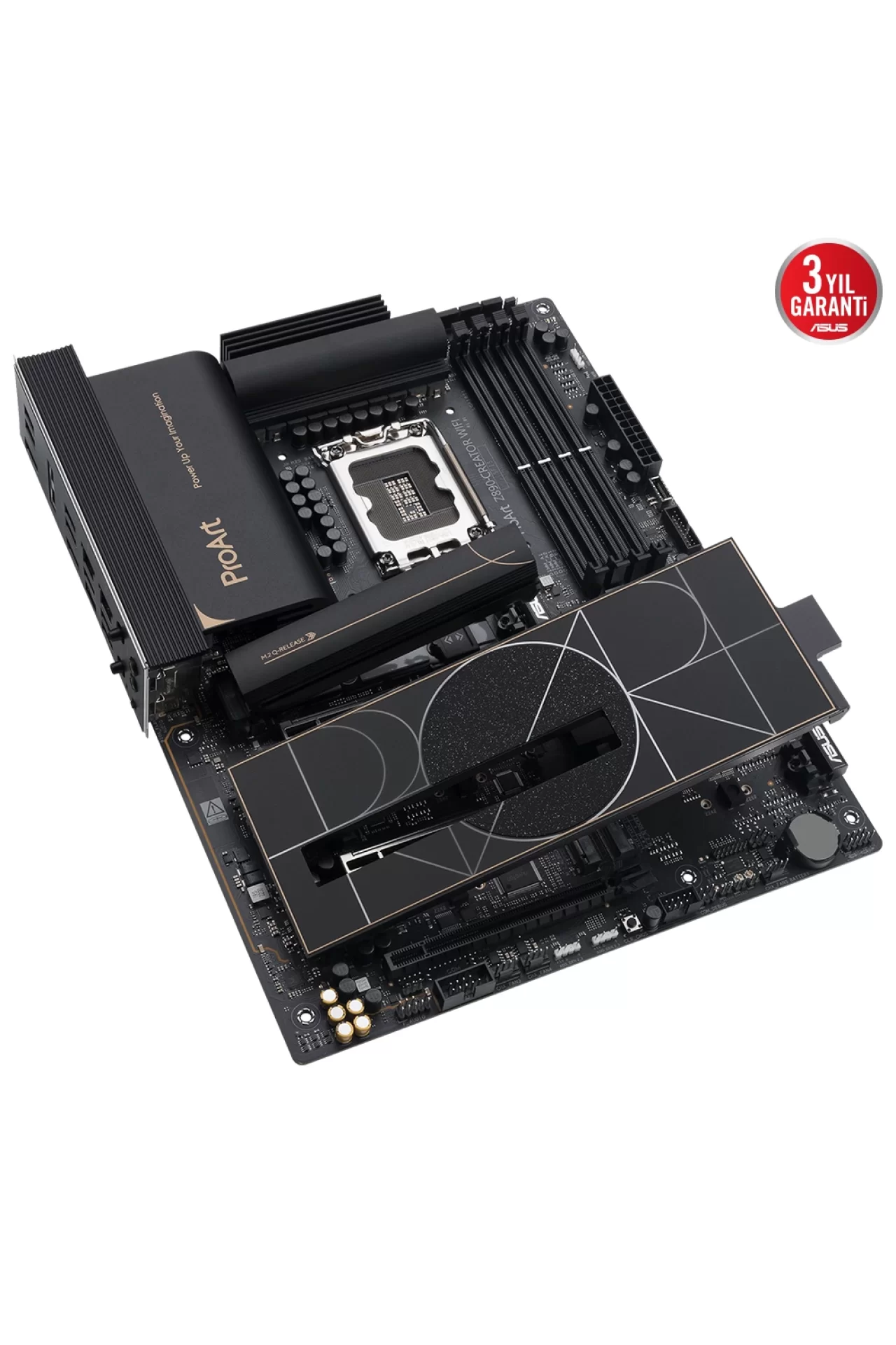 Asus ProArt Z890-Creator WiFi 8600MHz (OC) DDR5 Soket LGA1851 M.2 ATX Anakart