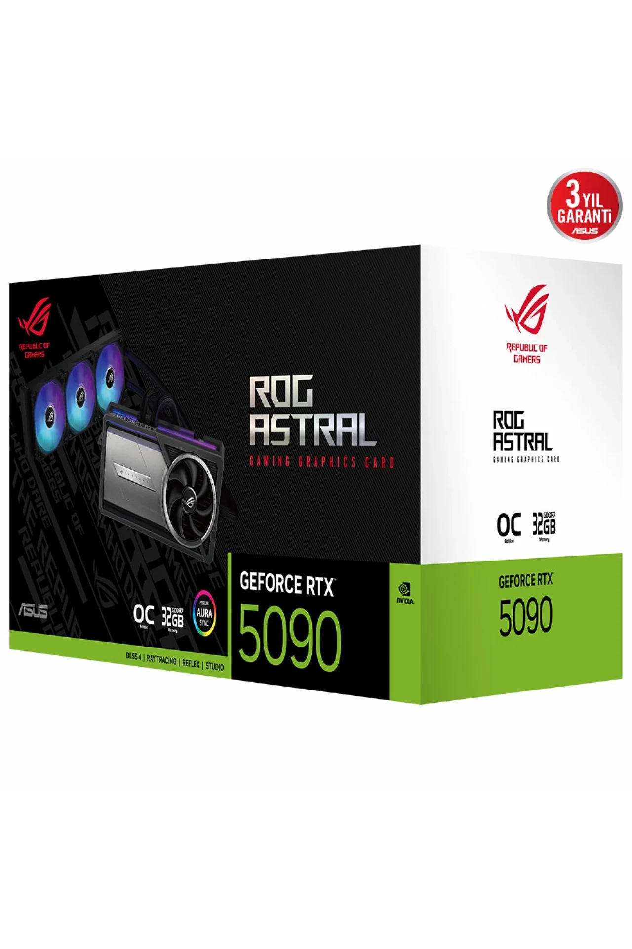 Asus ROG Astral LC GeForce RTX 5090 OC 32GB GDDR7 512 Bit DLSS 4 Sıvı Soğutuculu Ekran Kartı