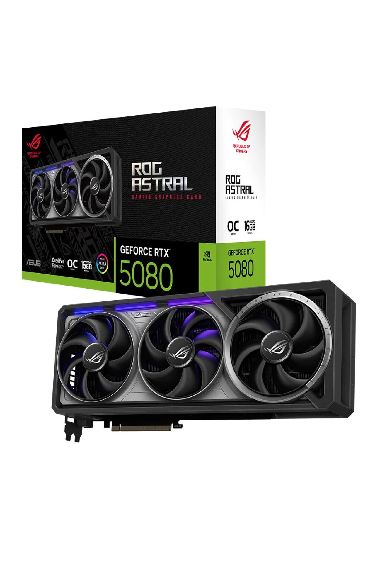 Asus ROG Astral RTX5080 O16G Gaming RTX 5080 16GB Ekran Kartı