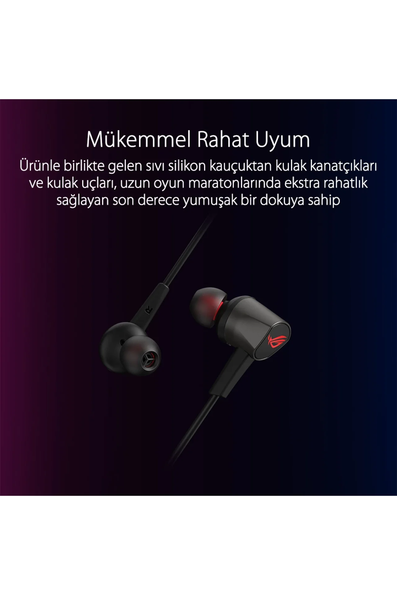 Asus ROG Cetra II Core Siyah Kulakiçi Kulaklık (90YH02V0-B2UA00)
