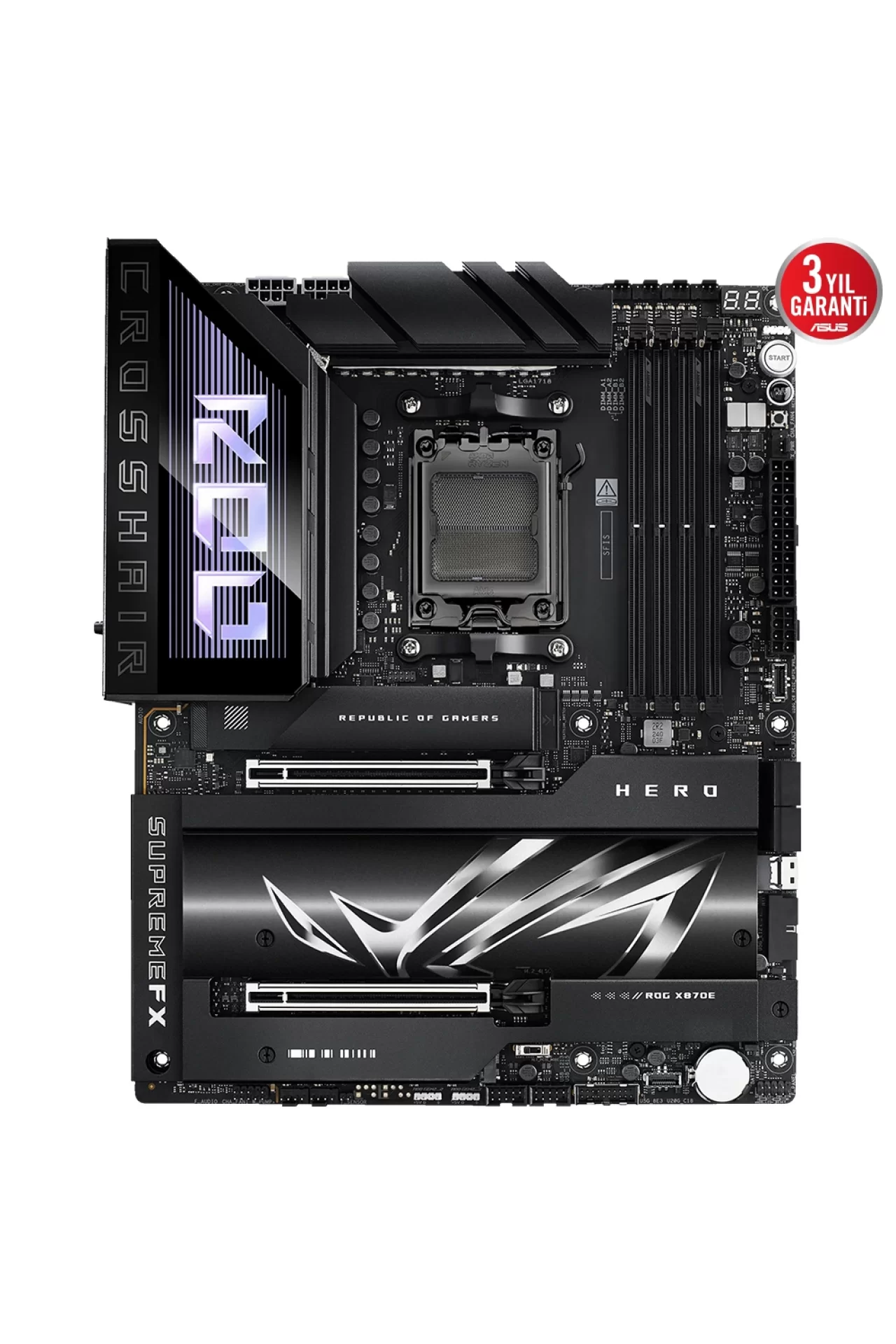 Asus ROG Crosshair X870E Hero 8600MHz(OC) Anakart