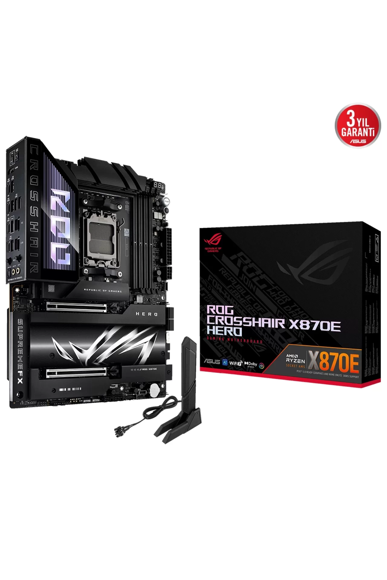 Asus ROG Crosshair X870E Hero 8600MHz(OC) Anakart