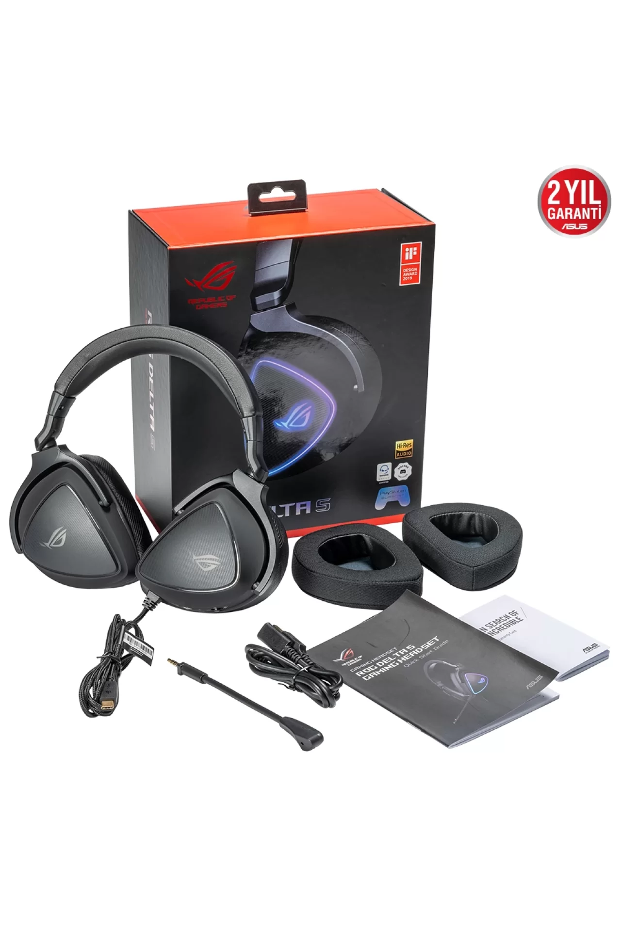 Asus ROG DELTA S RGB 7.1 Siyah Gaming Kulaklık