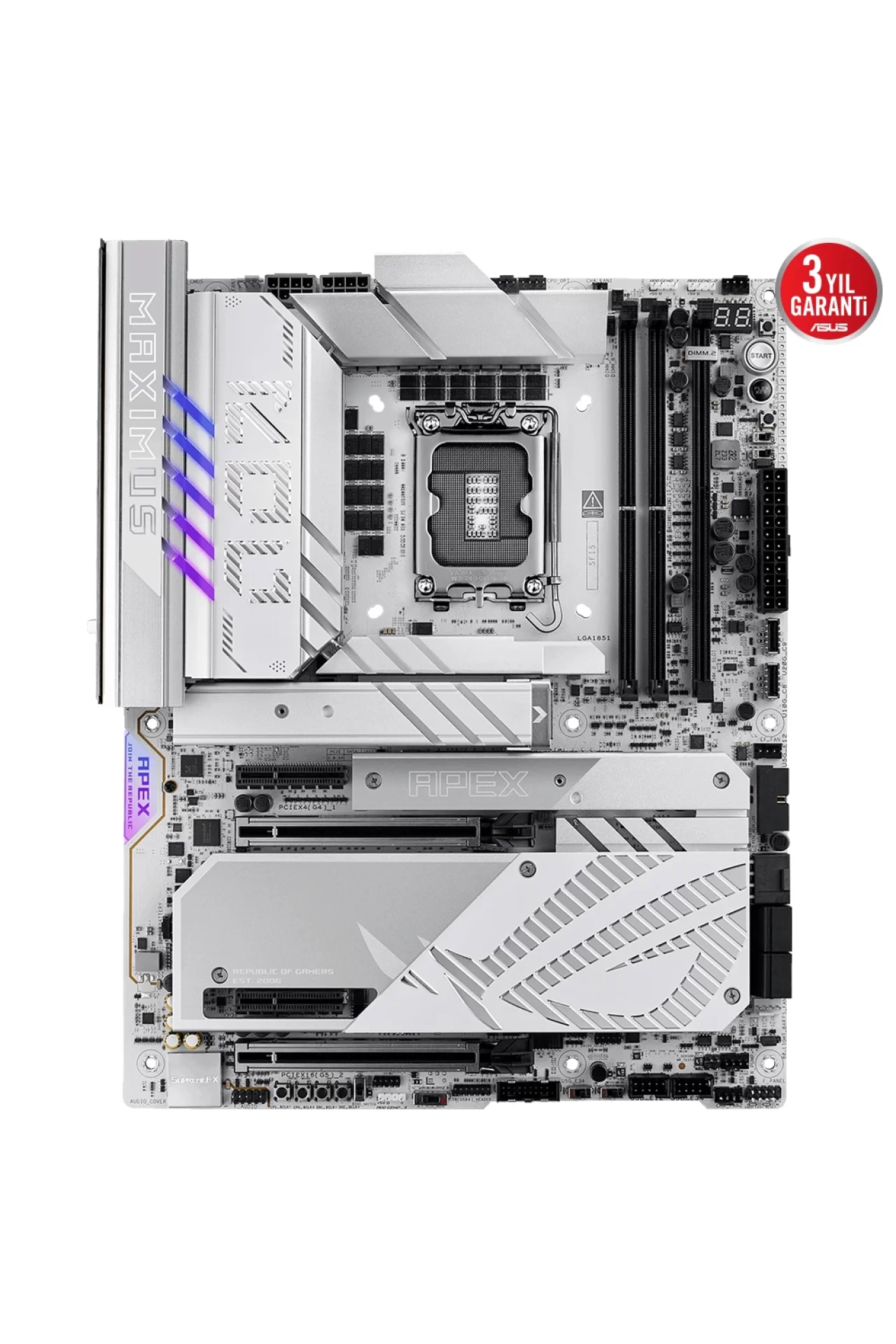 Asus ROG Maximus Z890 Apex 9000MHz (OC) DDR5 Soket LGA1851 M.2 ATX Anakart