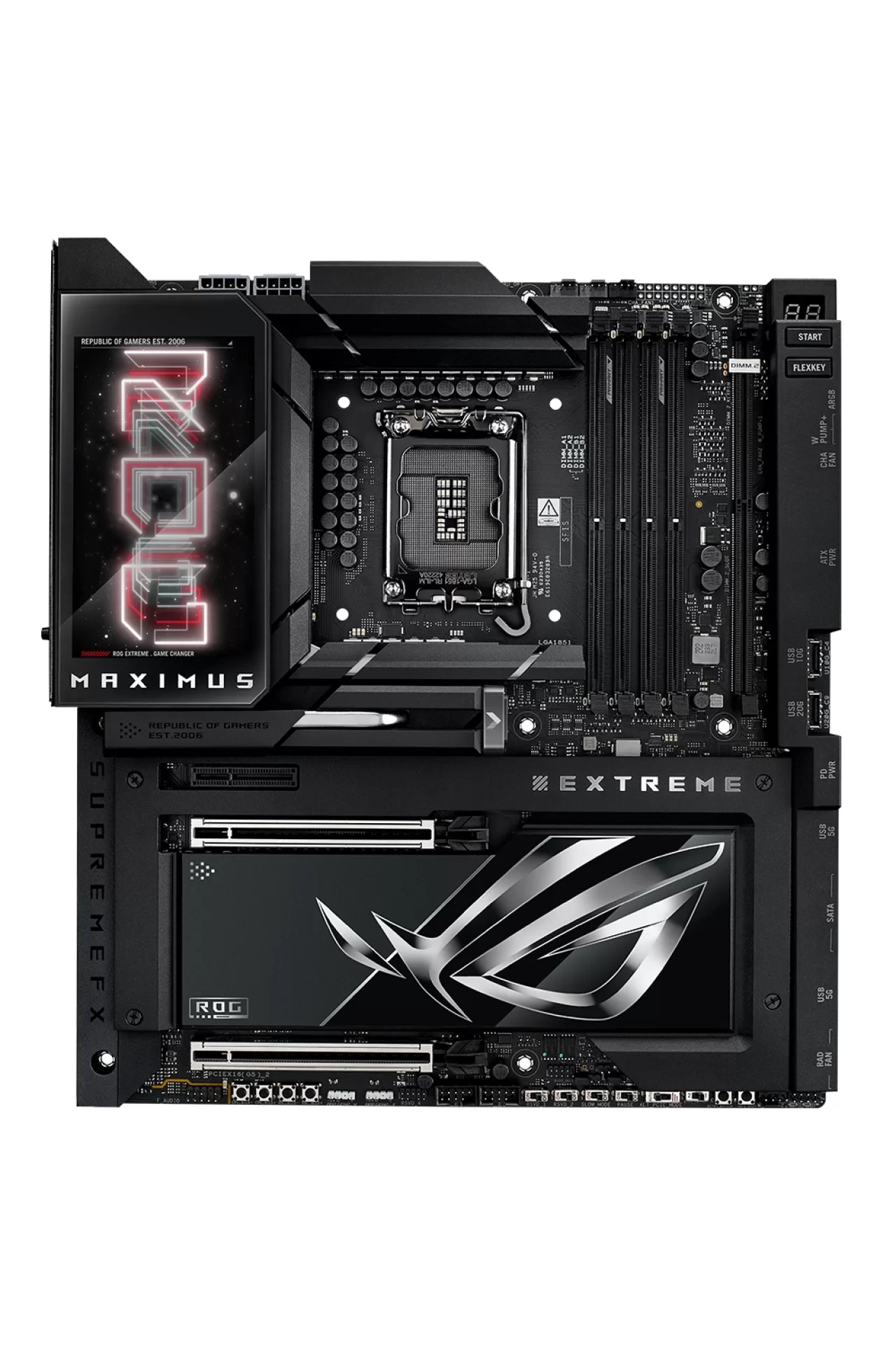 Asus ROG Maximus Z890 EXTREME Intel LGA1851 Z890 DDR5 8800+MHz(OC) E-ATX Gaming (Oyuncu) Anakart