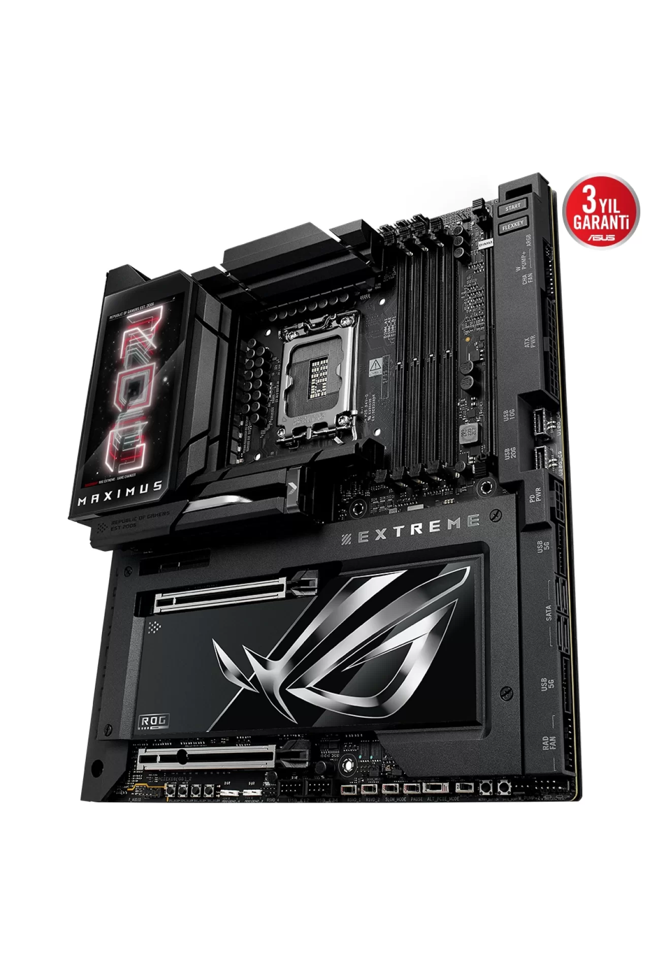 Asus ROG Maximus Z890 EXTREME Intel LGA1851 Z890 DDR5 8800+MHz(OC) E-ATX Gaming (Oyuncu) Anakart
