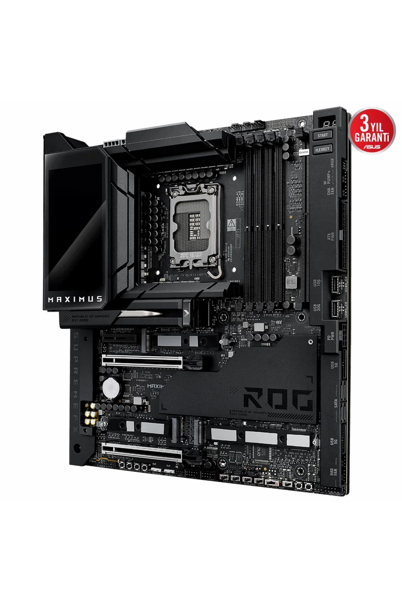Asus ROG Maximus Z890 EXTREME Intel LGA1851 Z890 DDR5 8800+MHz(OC) E-ATX Gaming (Oyuncu) Anakart