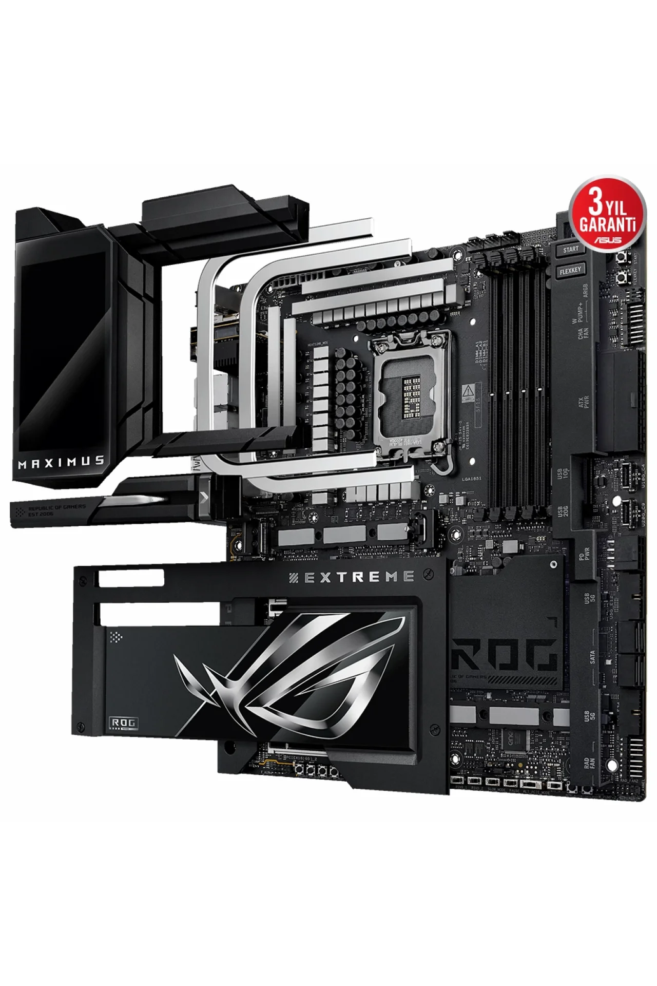 Asus ROG Maximus Z890 EXTREME Intel LGA1851 Z890 DDR5 8800+MHz(OC) E-ATX Gaming (Oyuncu) Anakart