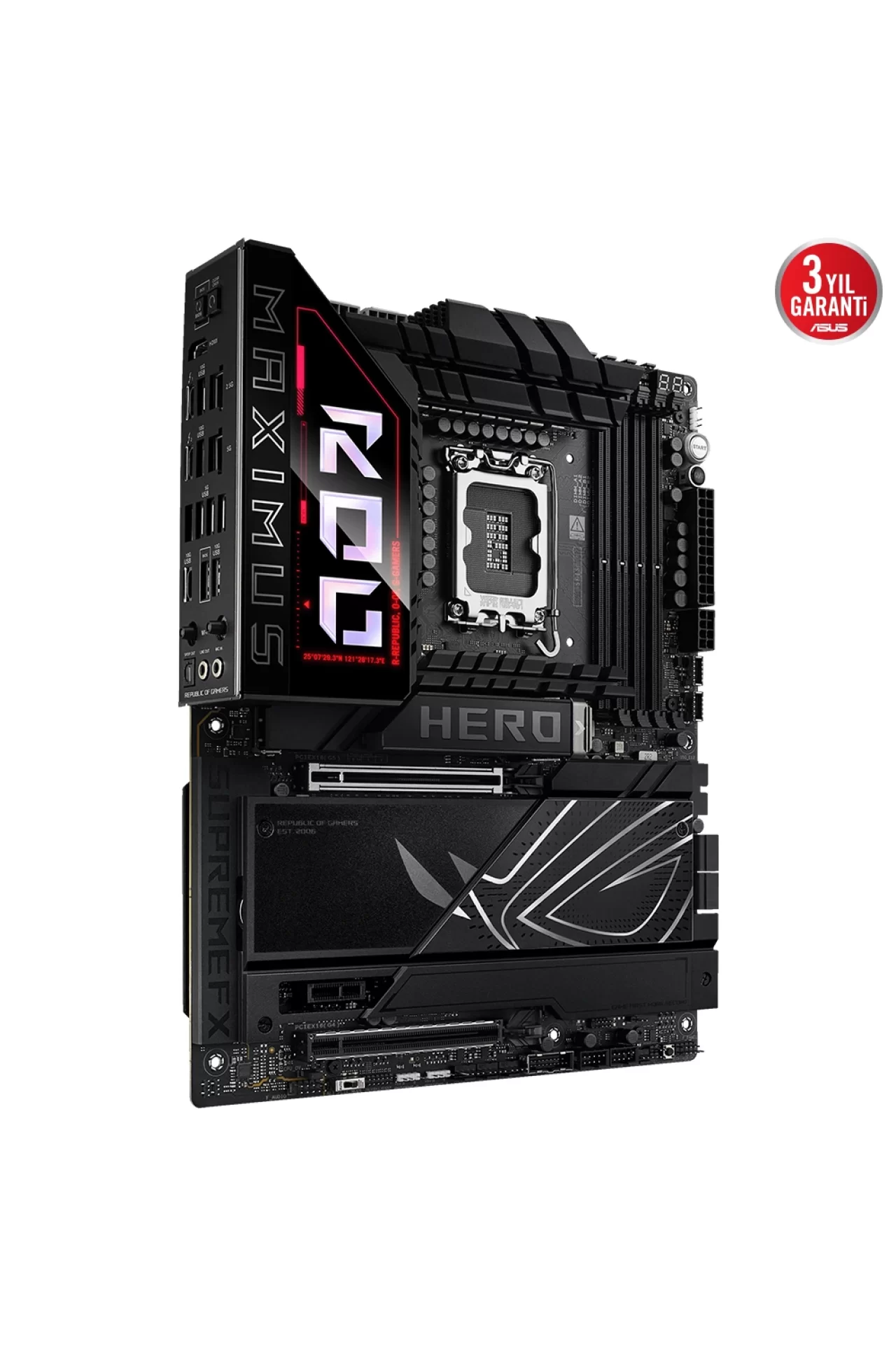 Asus ROG Maximus Z890 Hero 8800MHz (OC) DDR5 Soket LGA1851 M.2 HDMI ATX Anakart