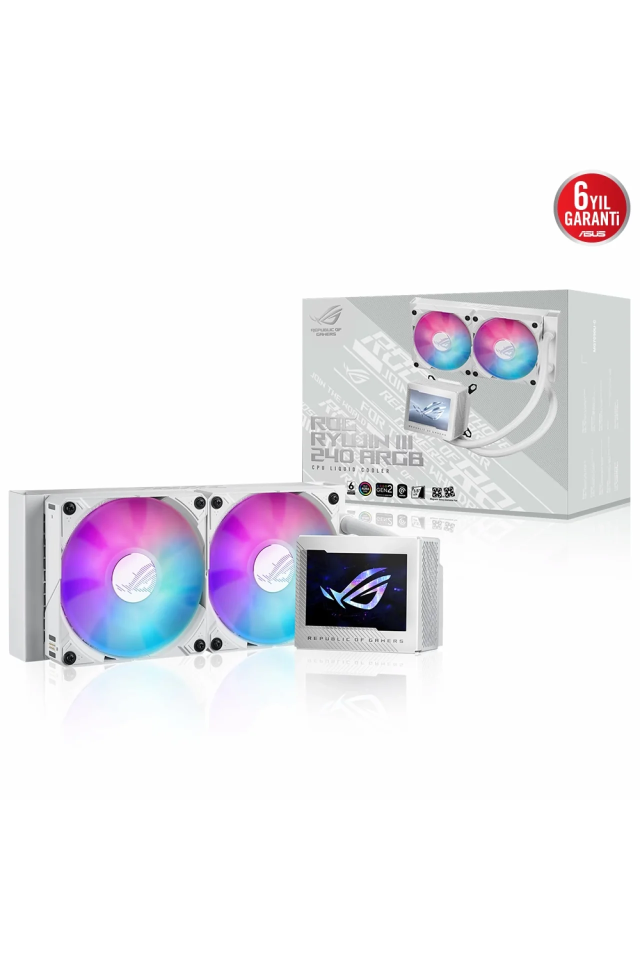 Asus ROG Ryujin III 240 ARGB Beyaz Sıvı Soğutucu