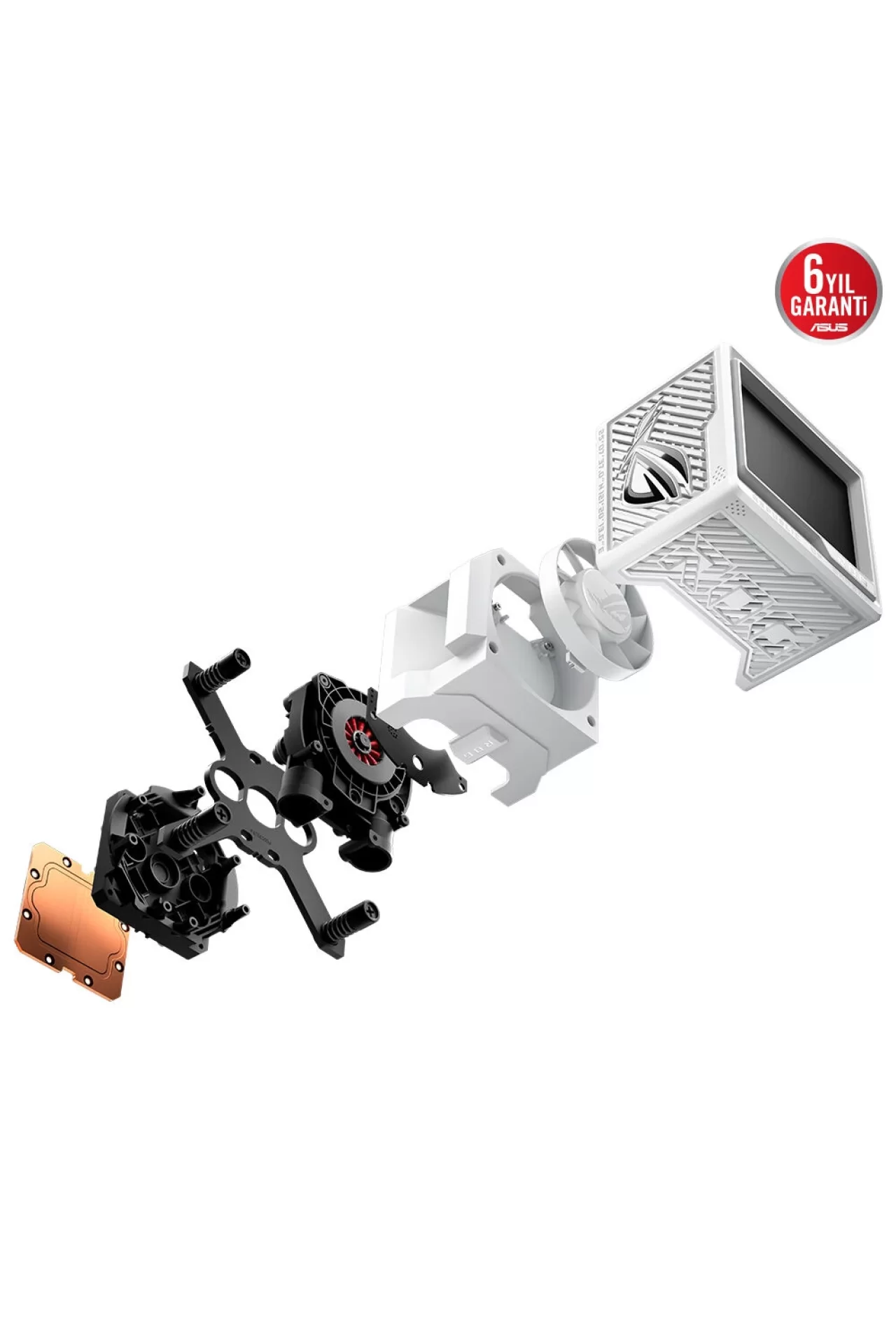 Asus ROG Ryujin III 360 ARGB 360mm Intel-AMD Uyumlu Beyaz Sıvı Soğutucu