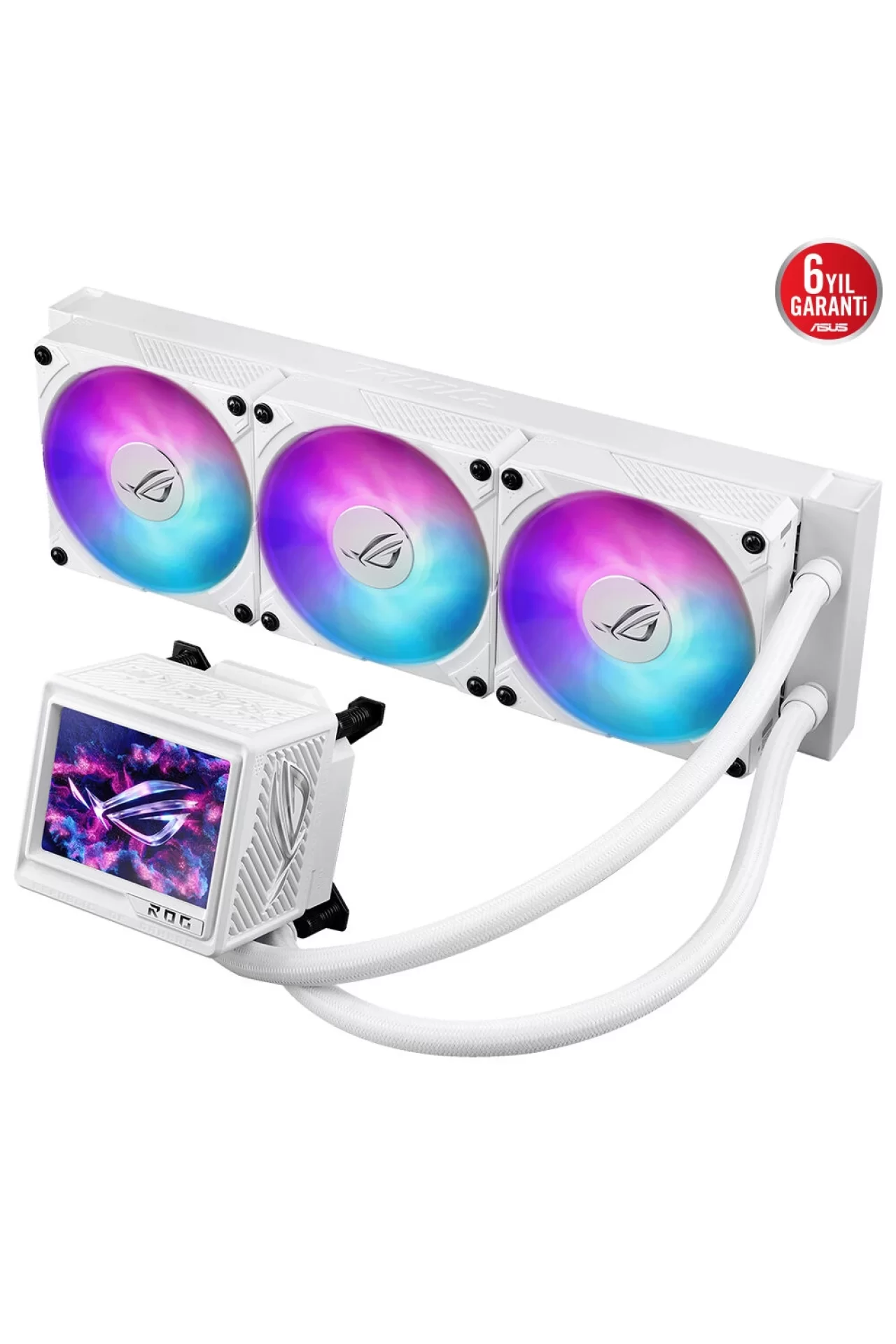 Asus ROG Ryujin III 360 ARGB 360mm Intel-AMD Uyumlu Beyaz Sıvı Soğutucu