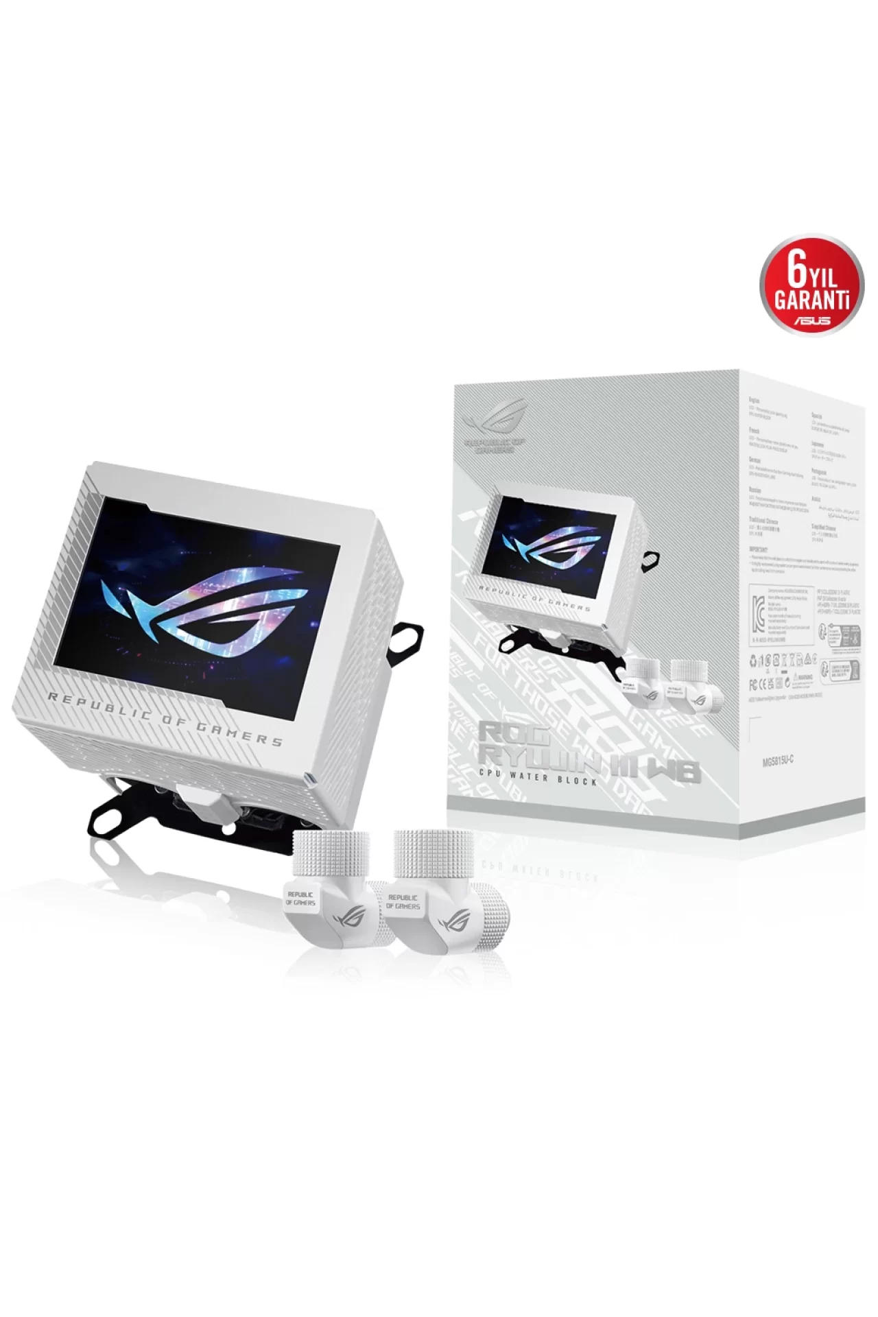 Asus ROG Ryujin III WB LCD İşlemci Soğutucu Blok