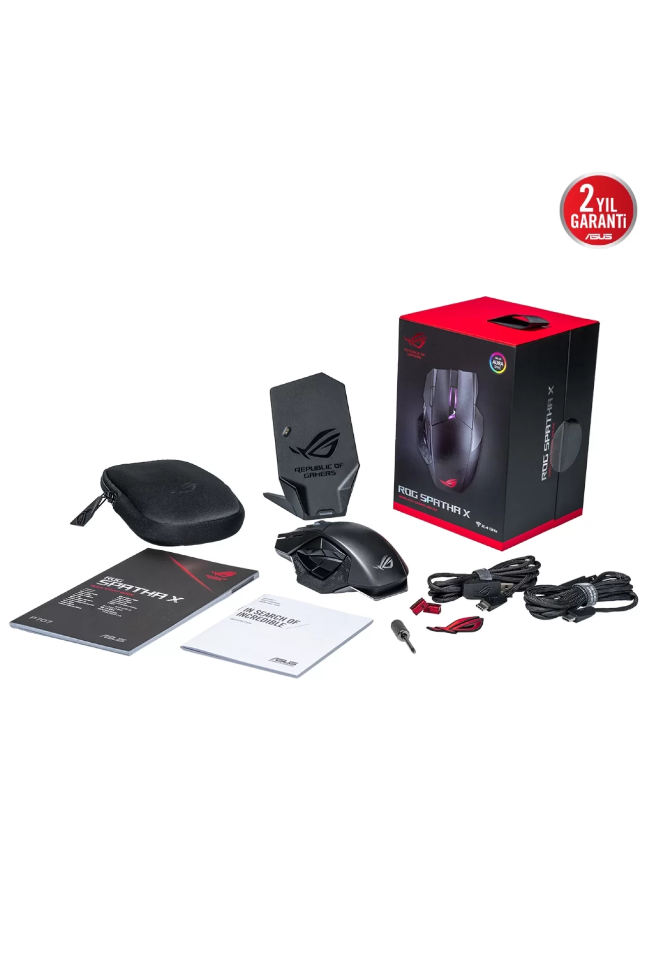 Asus ROG SPATHA X Aura Sync RGB Siyah Gaming Mouse
