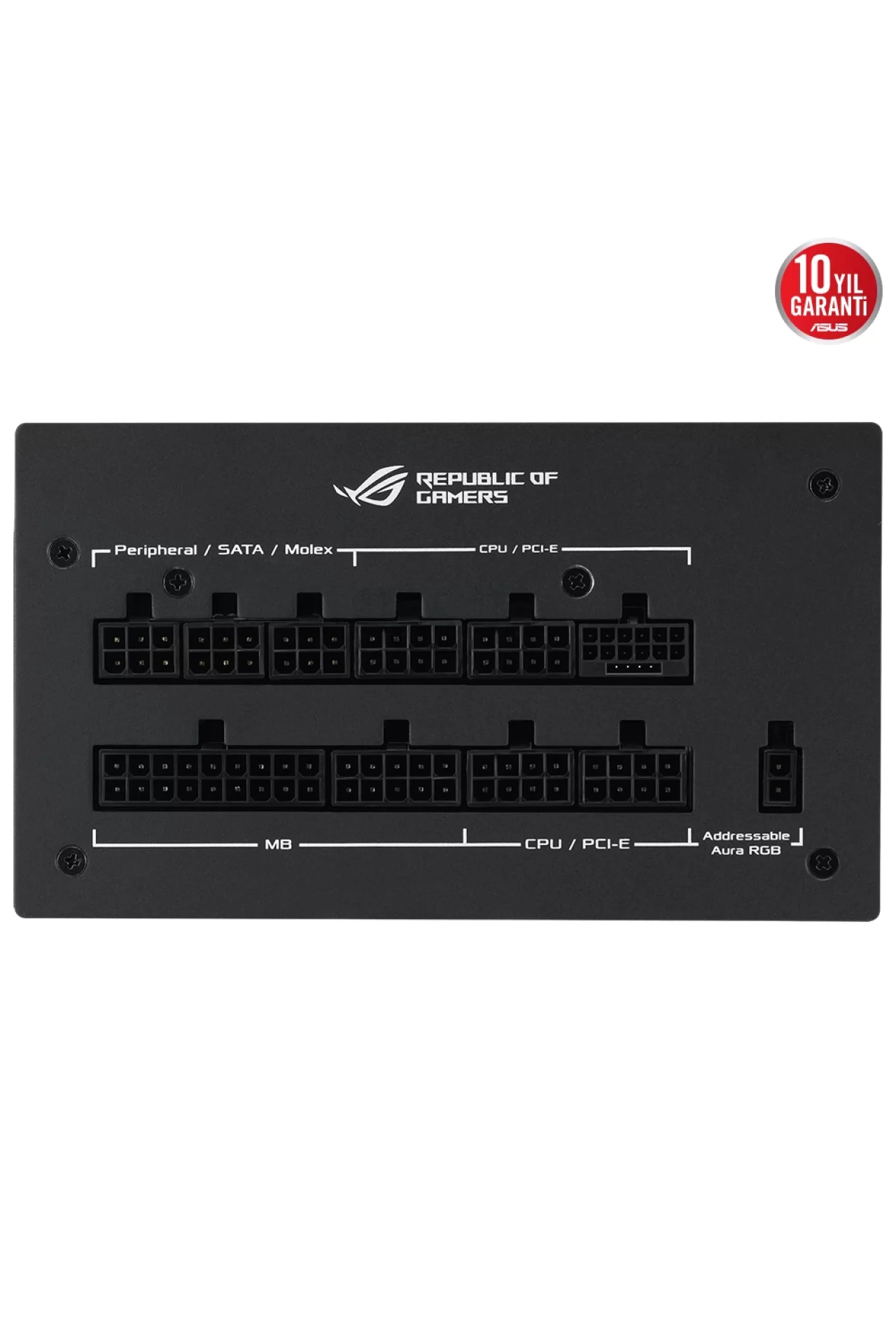 Asus ROG Strix 1000G Aura 1000W 80+ Gold Full Modüler 135mm Fanlı Beyaz Güç Kaynağı