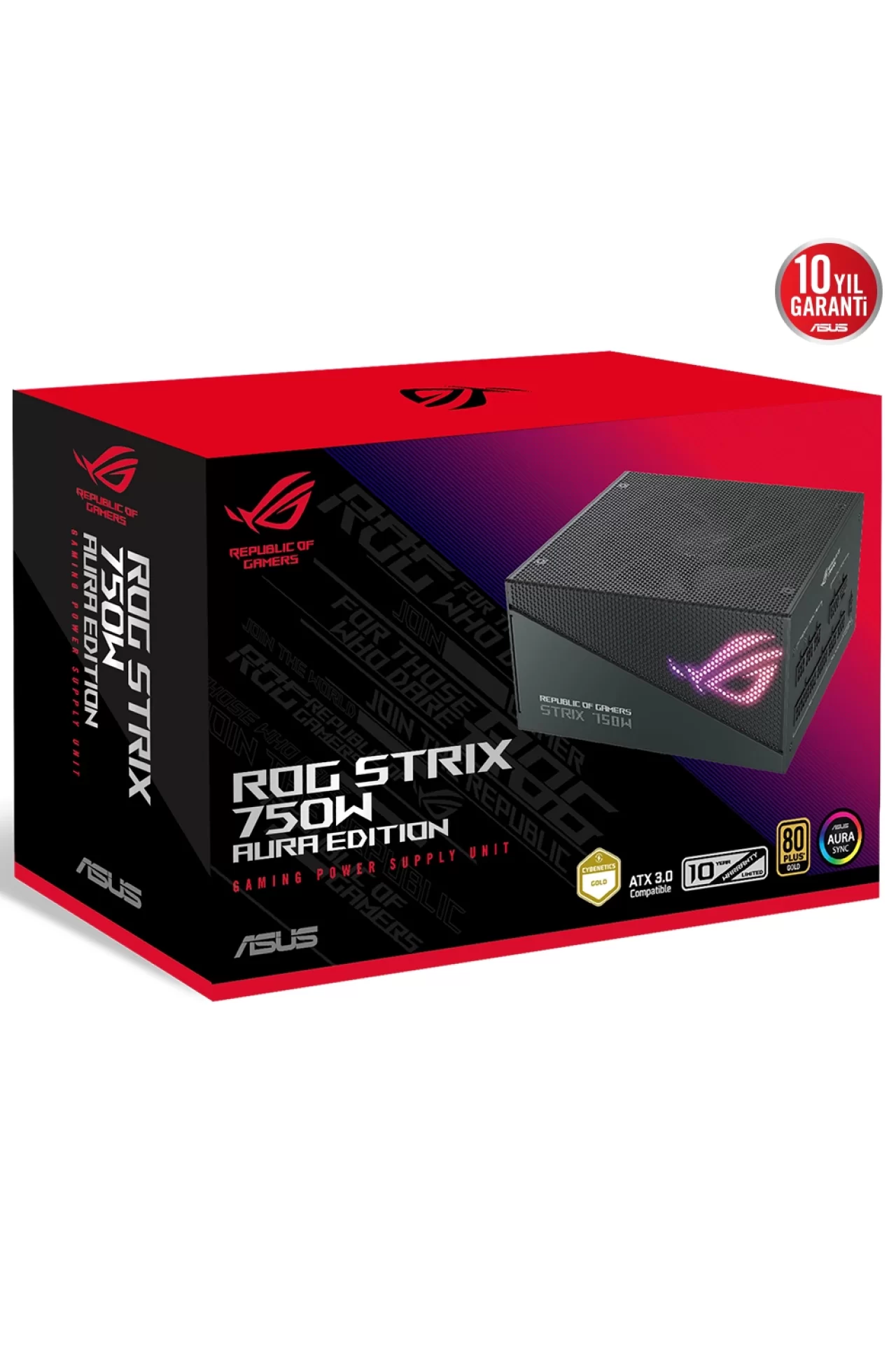Asus ROG Strix 750G AURA 750W 80+ Gold ARGB Full Modüler PSU (90YE00P3-B0NA00)