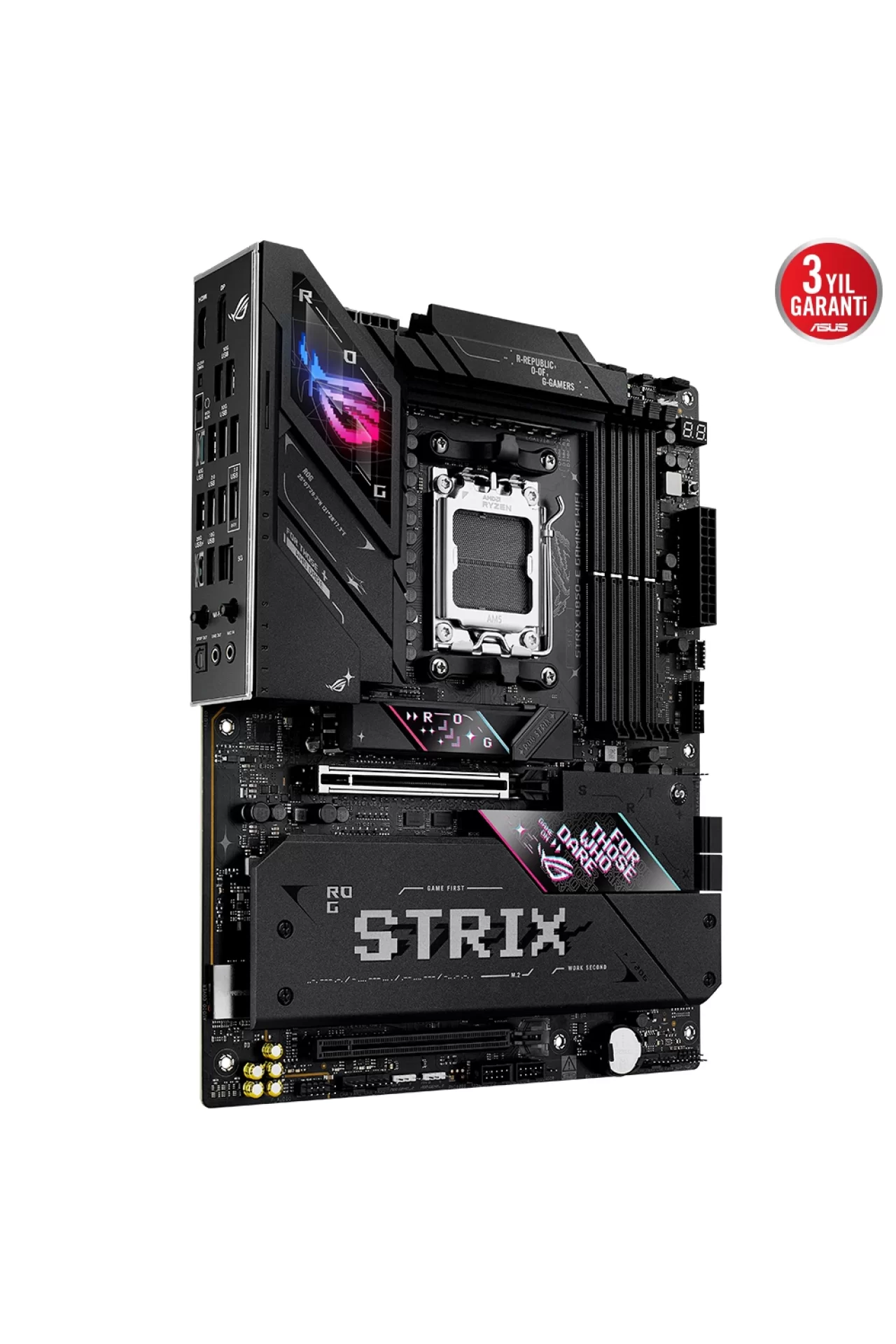 Asus ROG Strix B850-E Gaming WiFi 8000MHz (OC) DDR5 Soket AM5 M.2 HDMI DP ATX Anakart