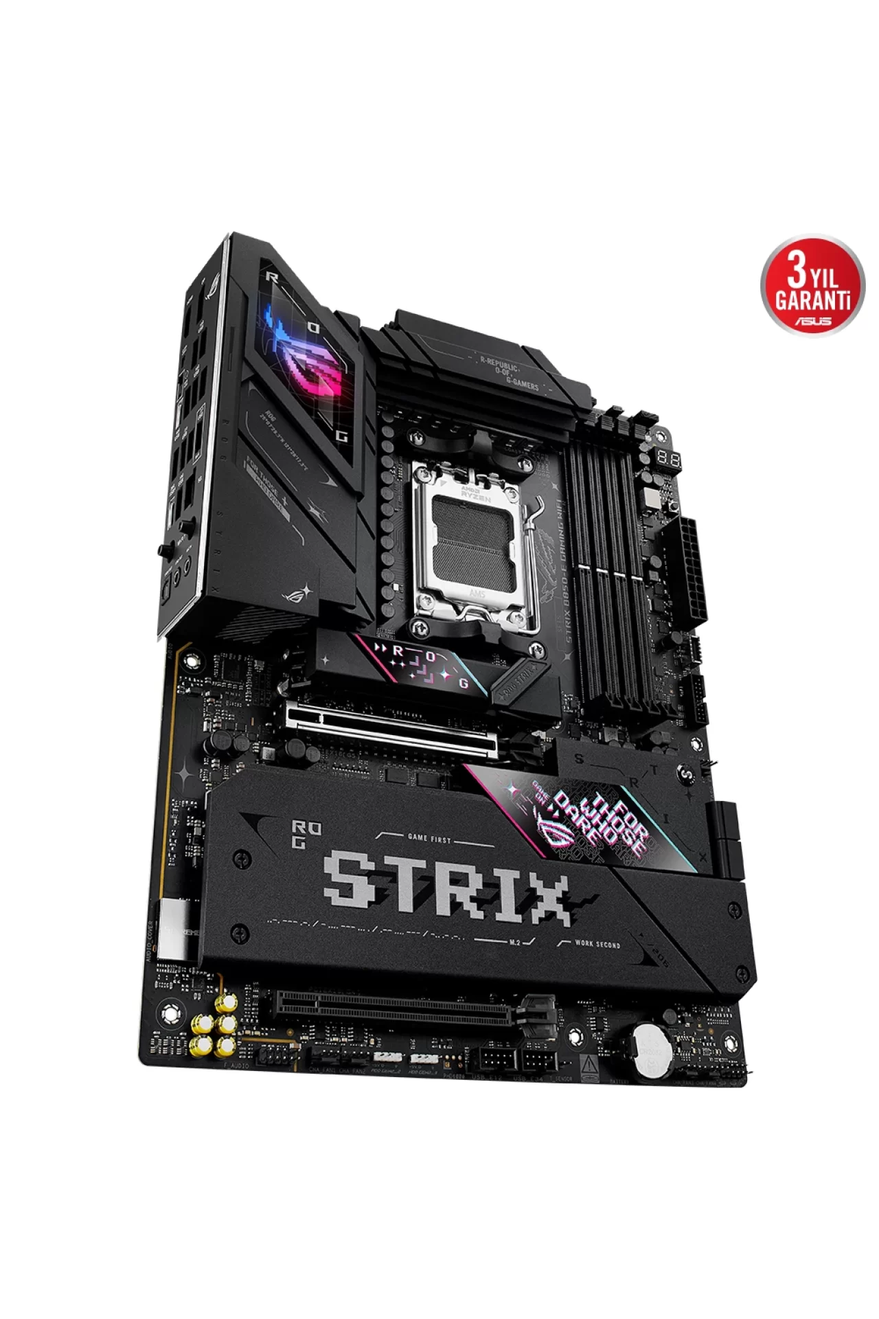 Asus ROG Strix B850-E Gaming WiFi 8000MHz (OC) DDR5 Soket AM5 M.2 HDMI DP ATX Anakart