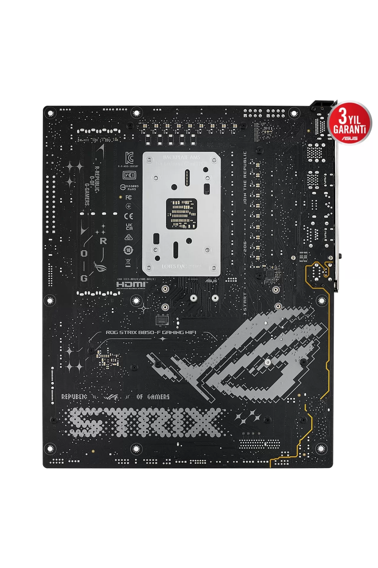 Asus ROG Strix B850-F Gaming WiFi 8000MHz (OC) DDR5 Soket AM5 M.2 HDMI DP ATX Anakart