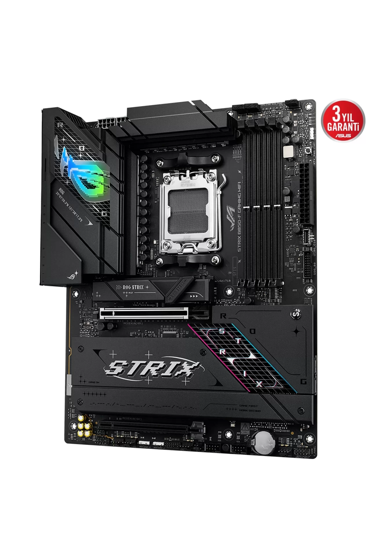 Asus ROG Strix B850-F Gaming WiFi 8000MHz (OC) DDR5 Soket AM5 M.2 HDMI DP ATX Anakart