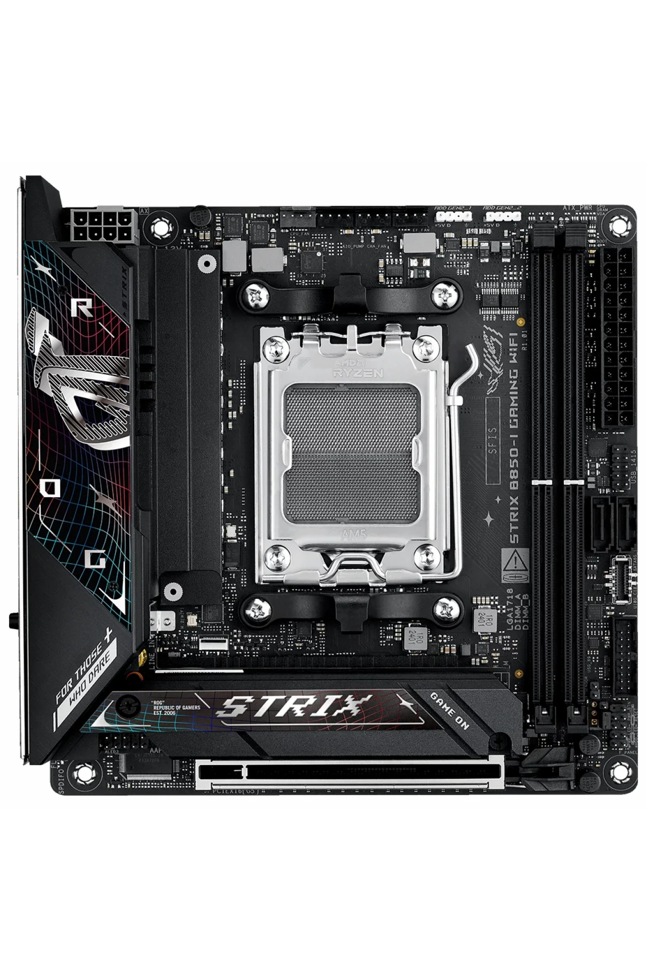 Asus ROG Strix B850-I Gaming WiFi 8400MHz (OC) DDR5 Soket AM5 M.2 HDMI DP Mini-ITX Anakart